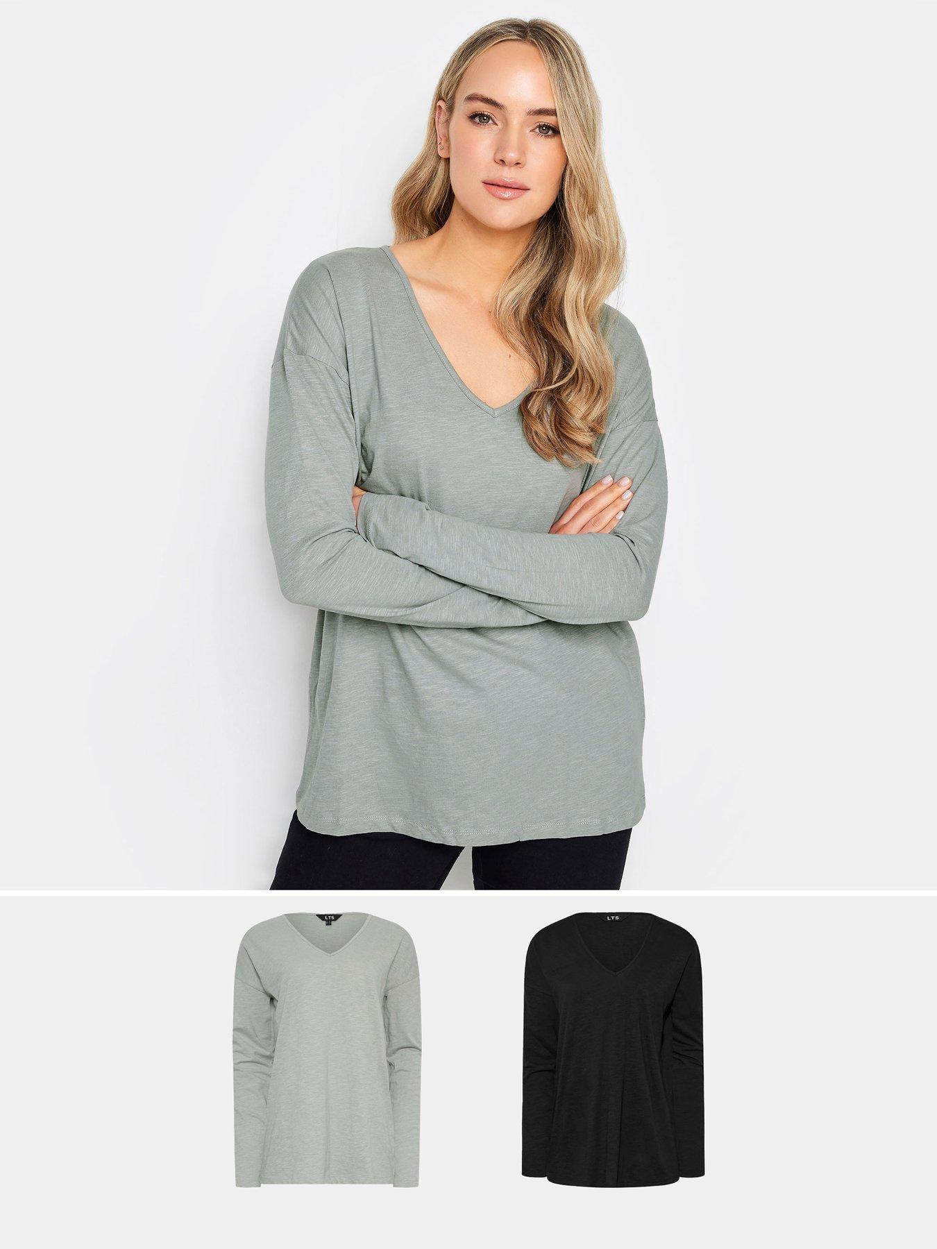 long-tall-sally-2-pack-v-neck-grey-blackfront