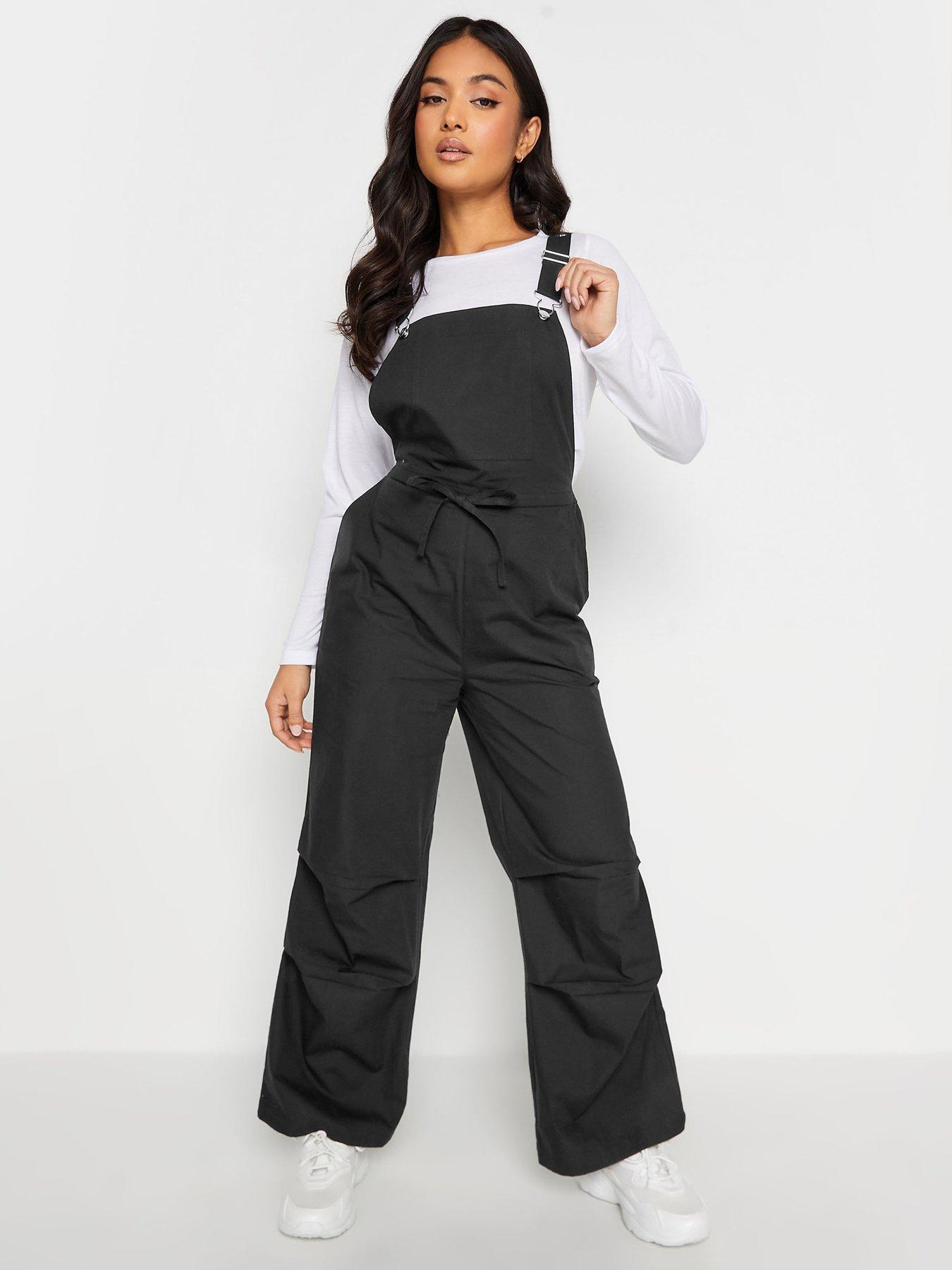 pixiegirl-petite-black-box-pleat-utility-jumpsuitdetail