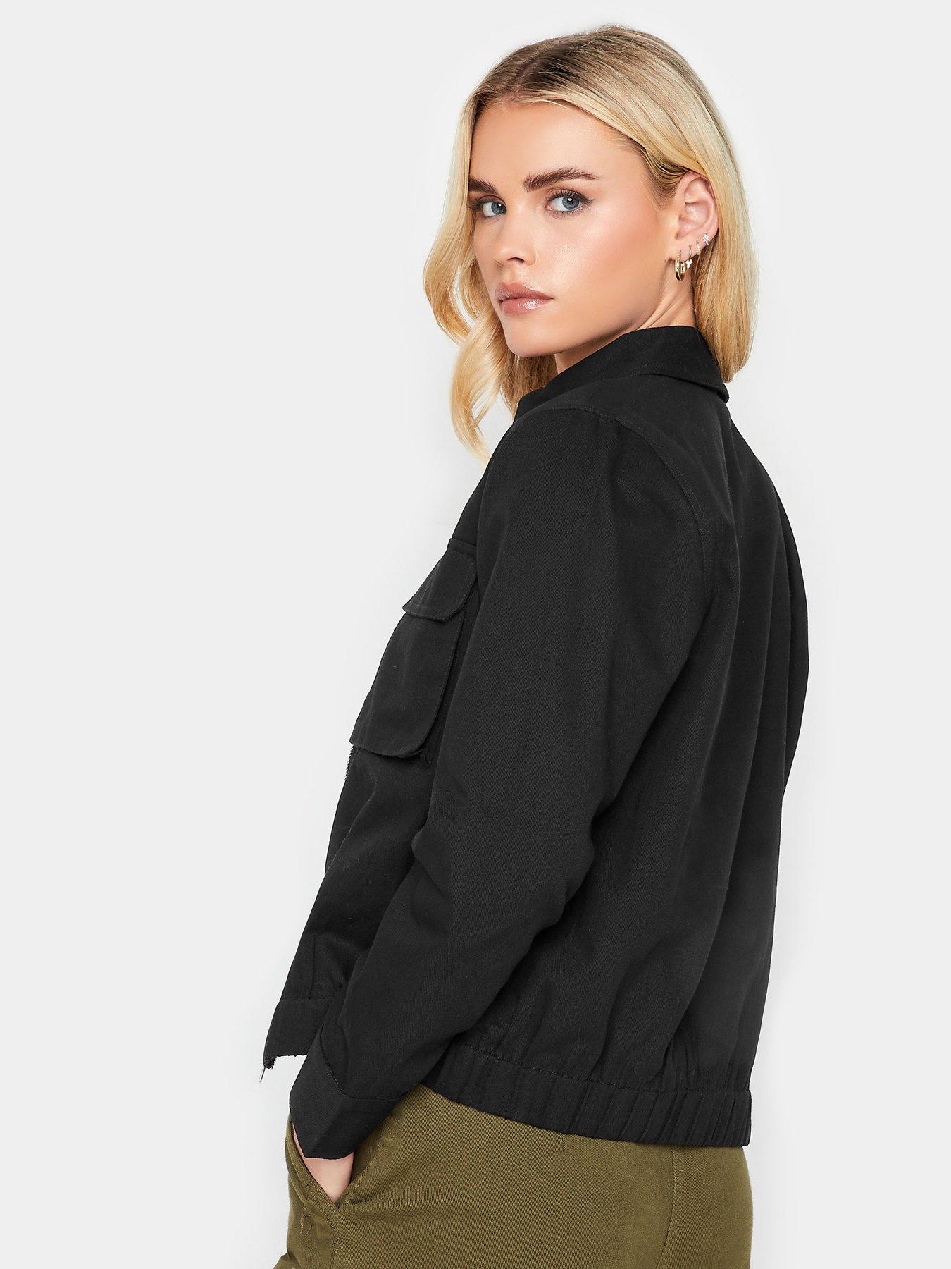 pixiegirl-petite-black-utility-bomber-jacketstillFront