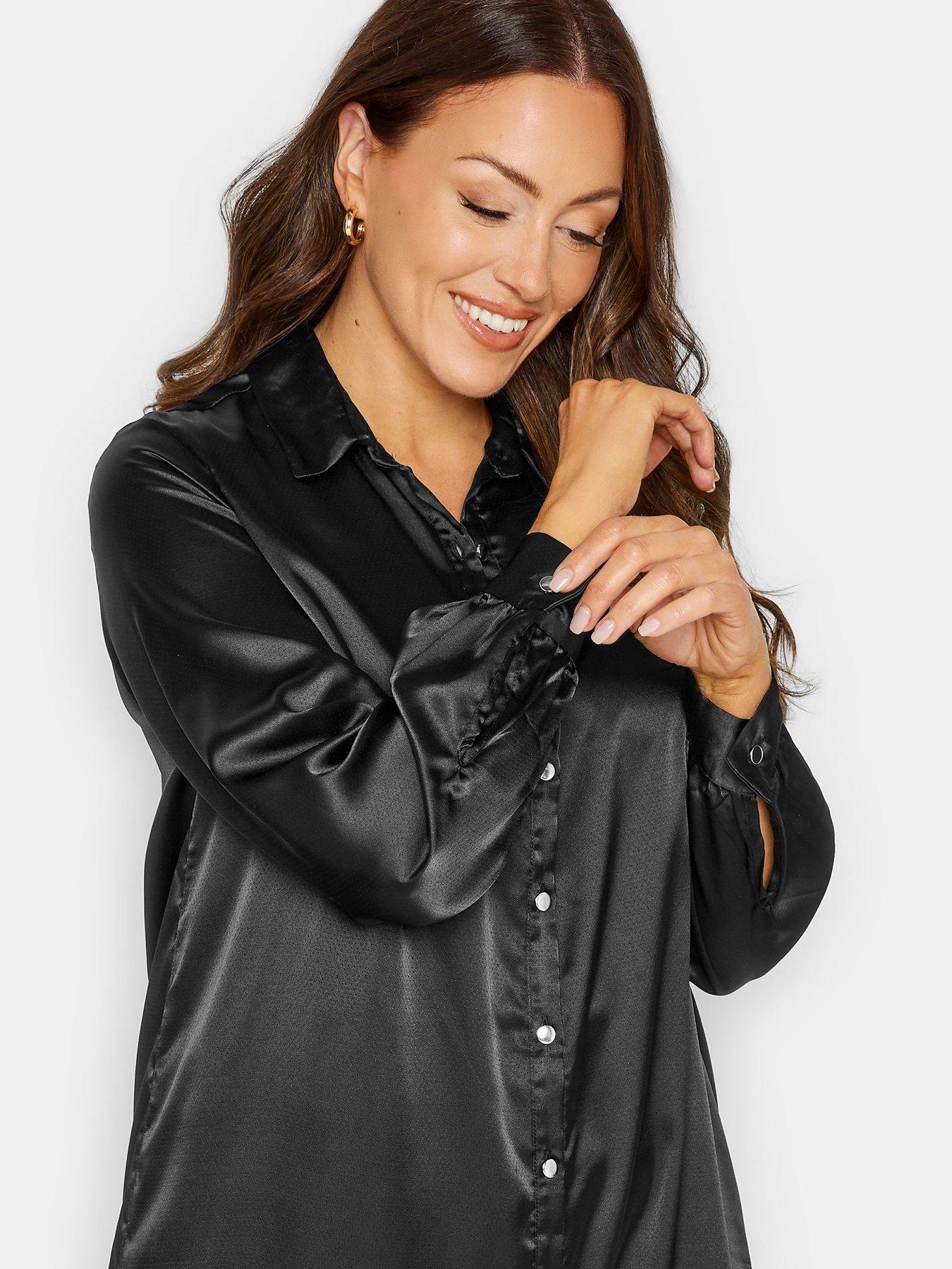 mco-satin-drop-hem-shirt-blackoutfit