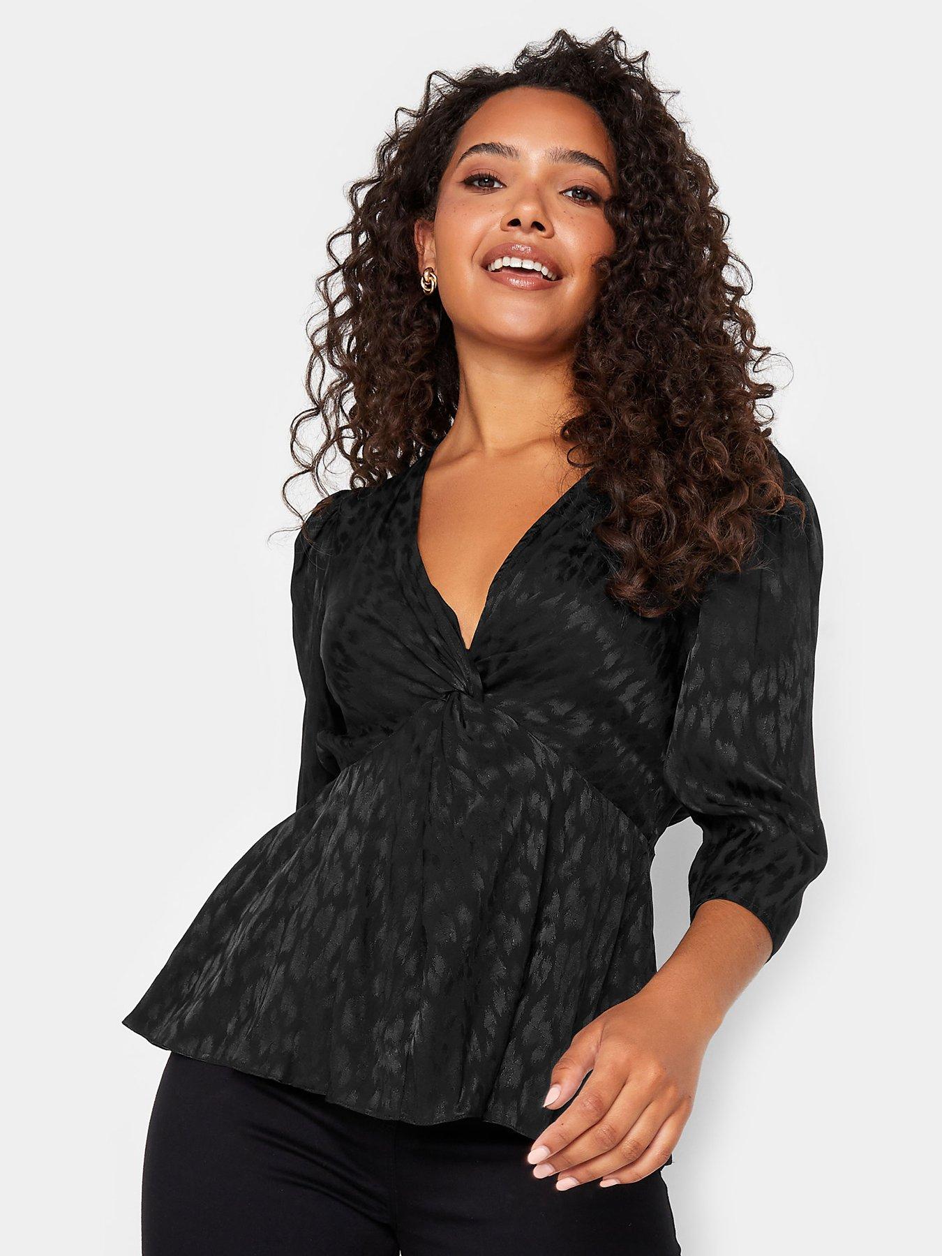 mco-animal-wrap-blouse-black