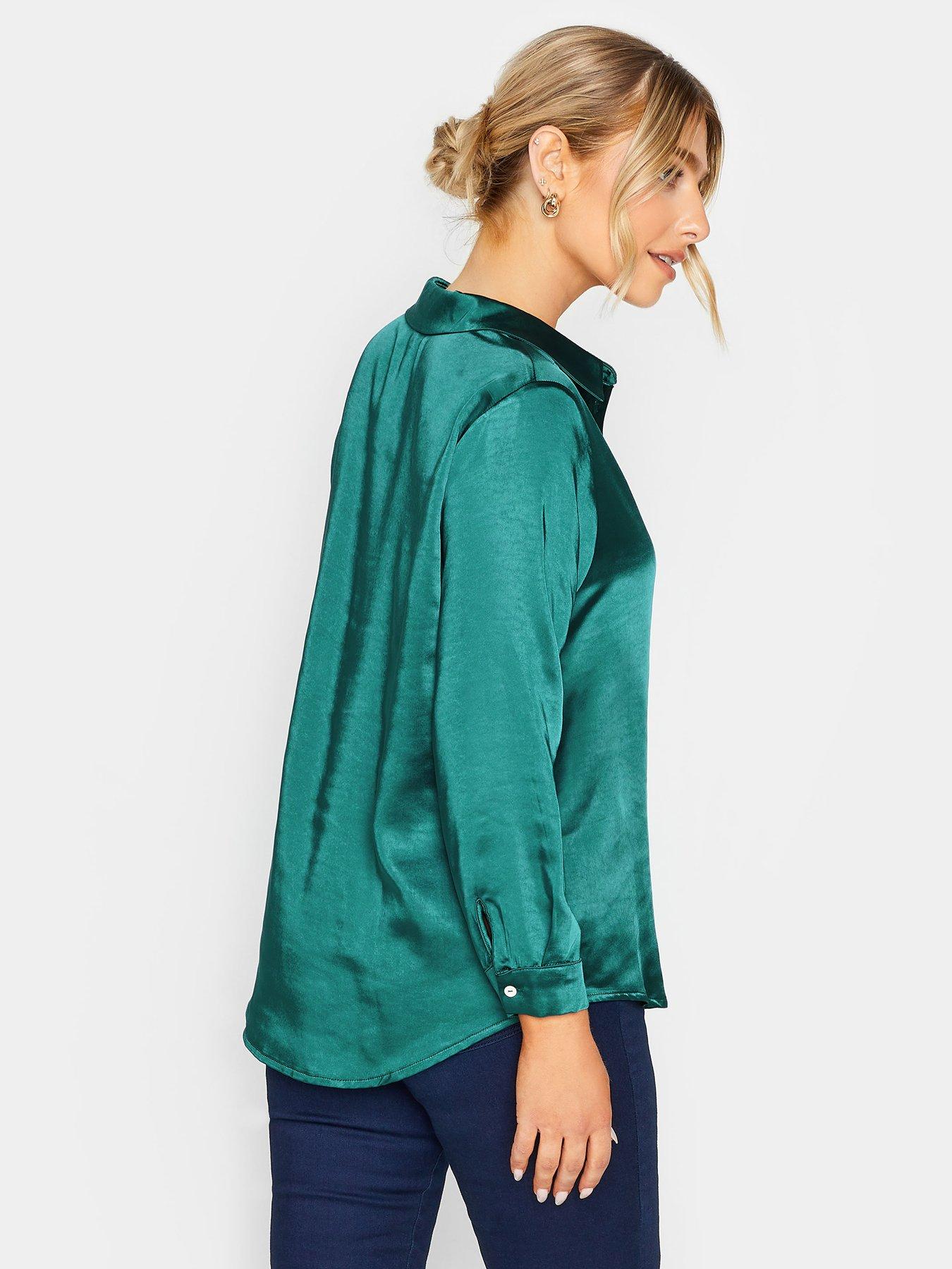 mco-satin-button-through-shirt-greenstillFront