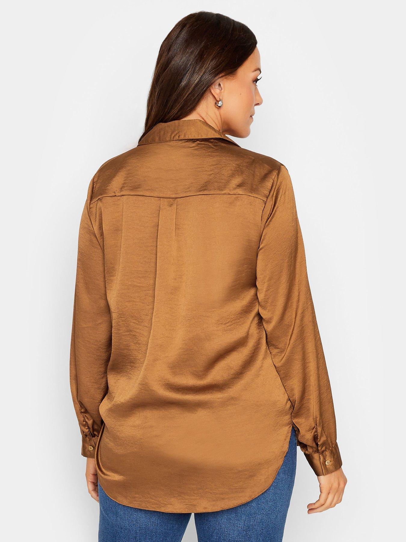 mco-satin-button-through-shirt-brownstillFront