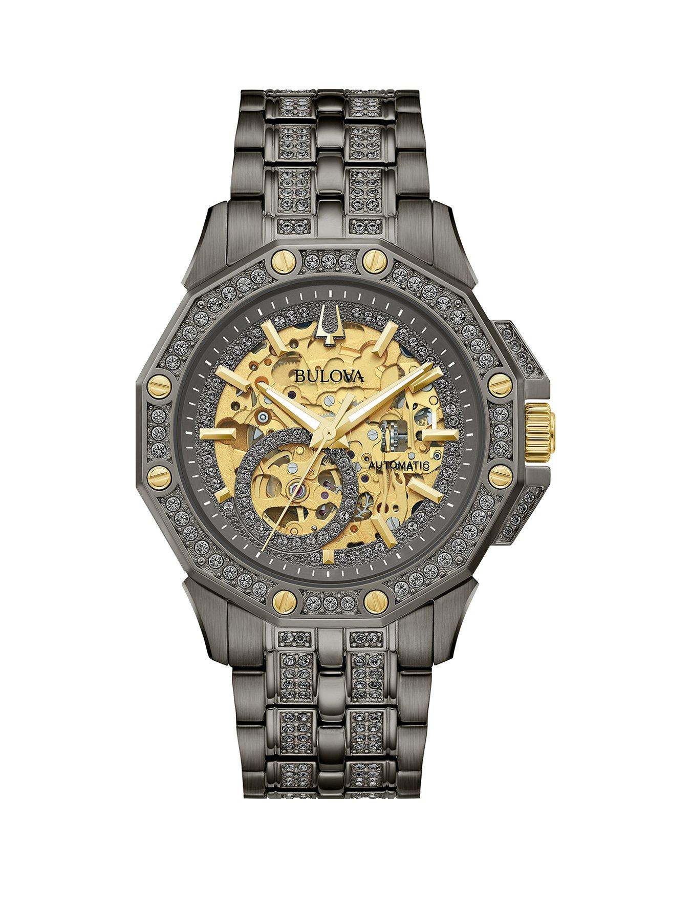 Mens watches hotsell with swarovski crystals