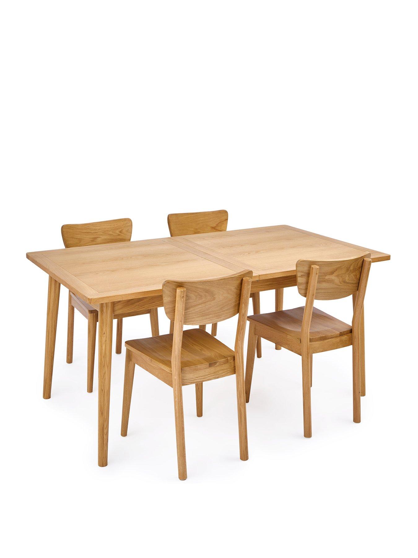 very-home-sumati-160-210-cmnbspdiningnbspextending-table-4-chairs-contains-solid-woodstillFront