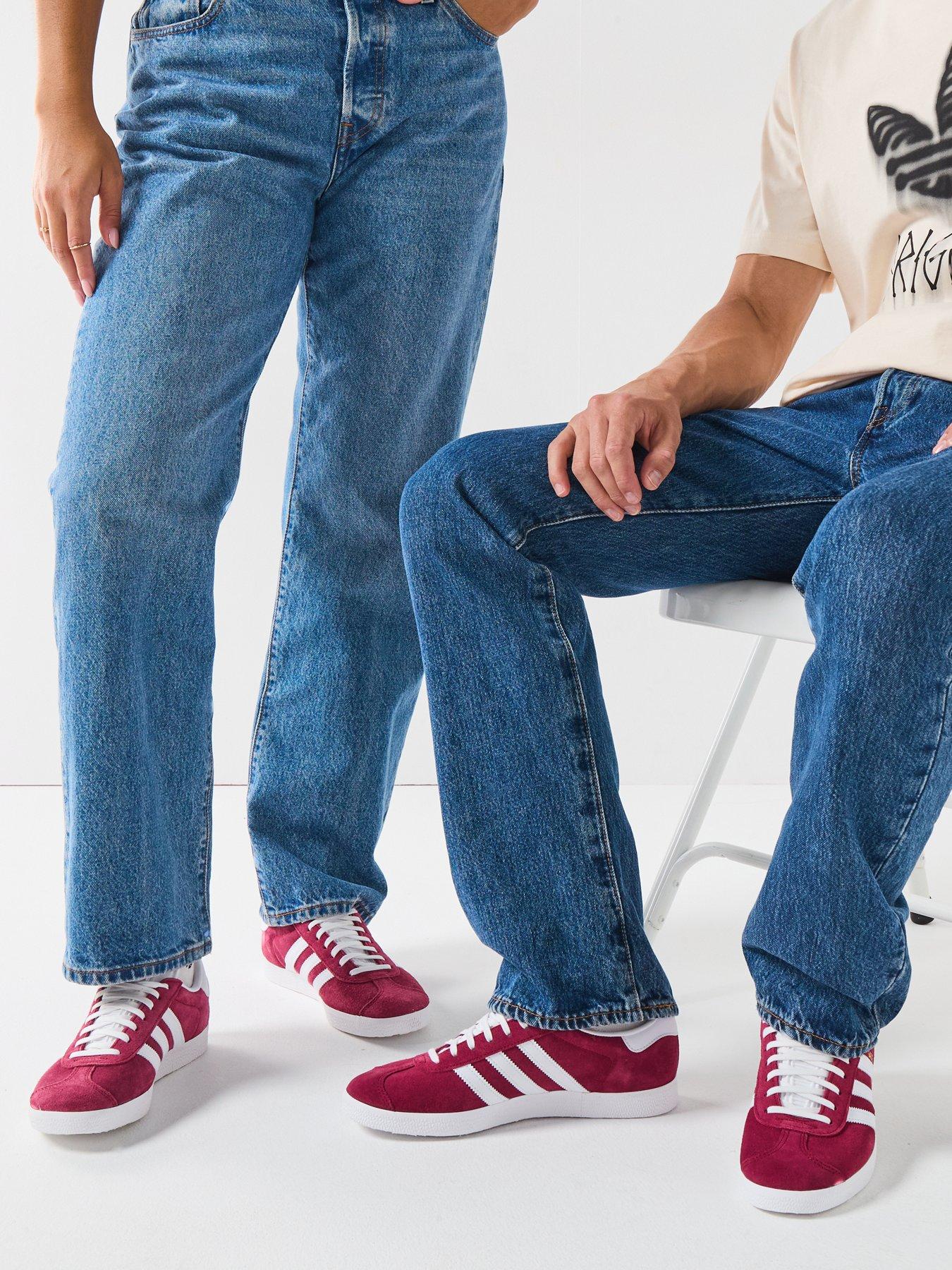 adidas Originals Mens Gazelle Trainers - Dark Red