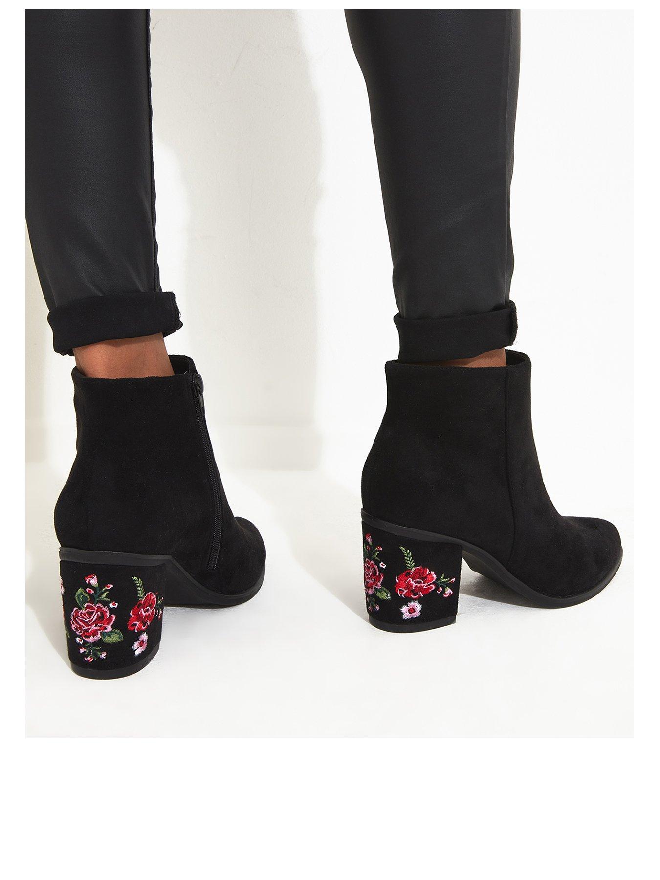 Joe Browns Simply Striking Embroidered Boots Black