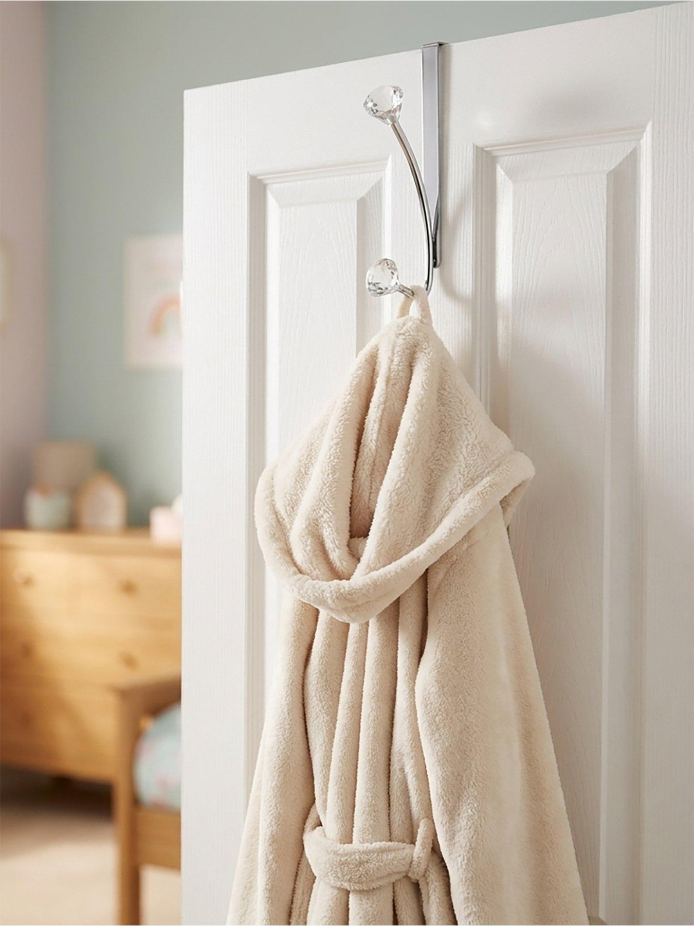 Croydex Set of 2 Over Door Hooks with Jewels