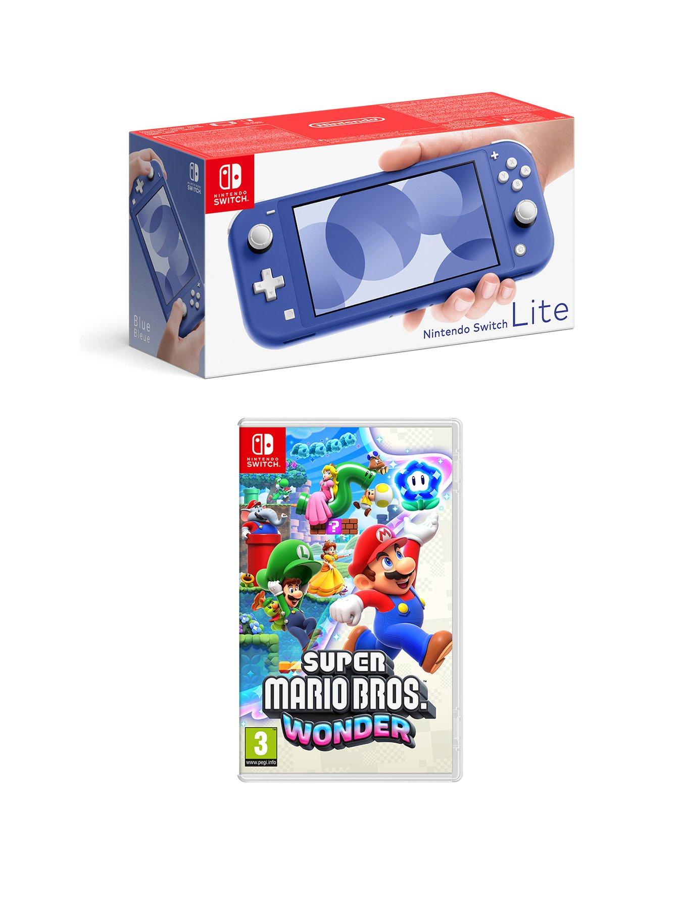 undefined Nintendo Switch Lite Yellow Console with  &  Super Mario Bros. Wonder