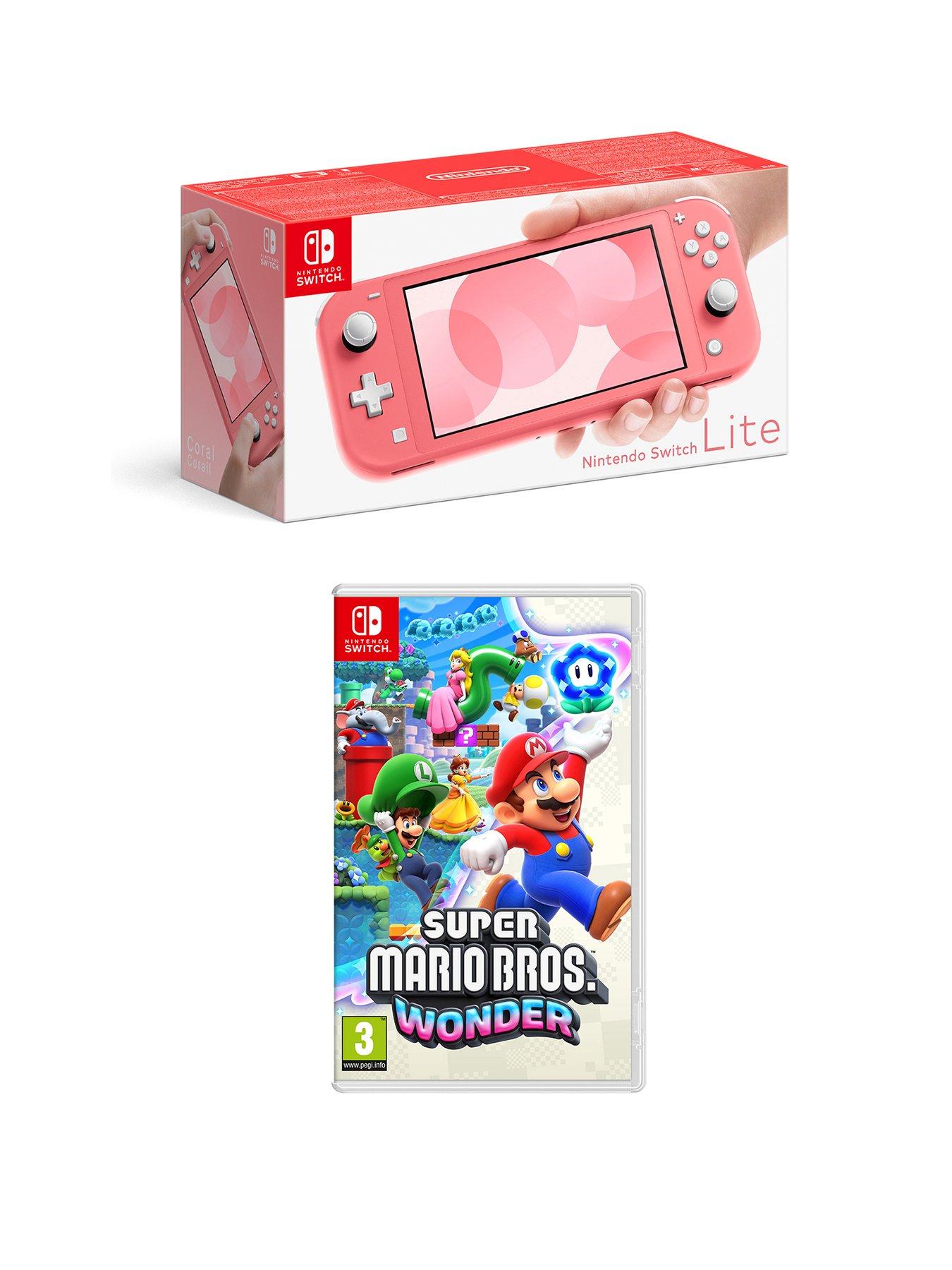 Image of Nintendo Switch Lite Nintendo Switch Lite Yellow Console with  &  Super Mario Bros. Wonder