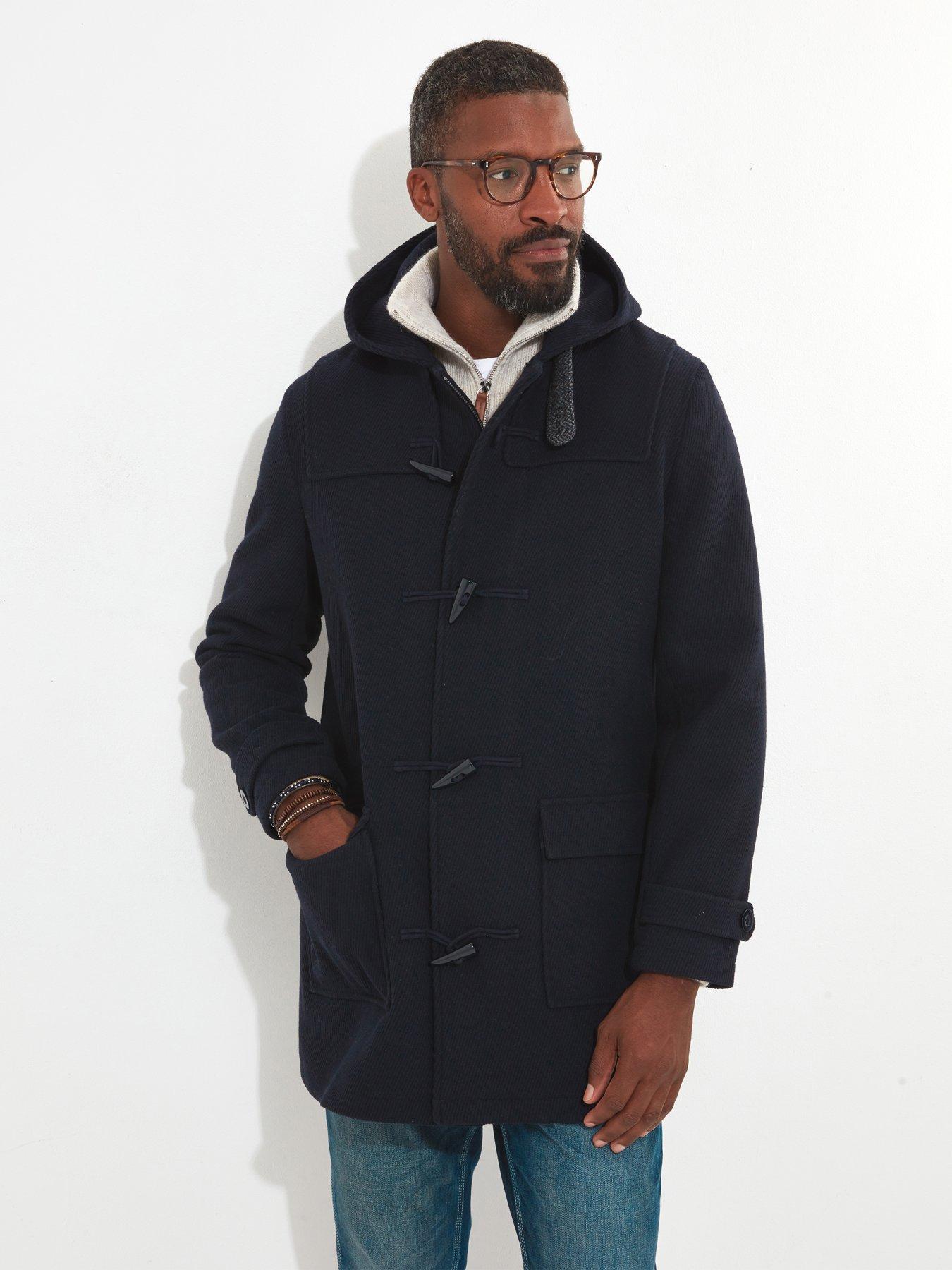 Mens navy 2025 toggle coat