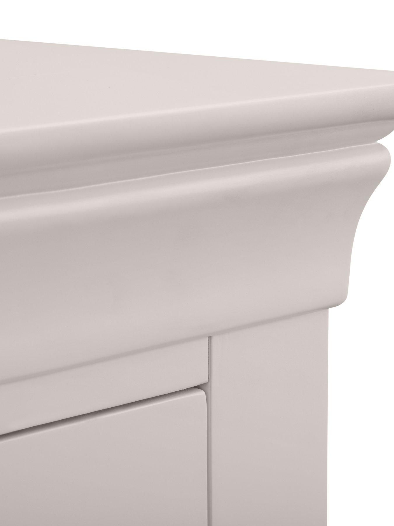 Image 6 of 7 of Julian Bowen Clermont 4+3 Drawer Chester Light Grey