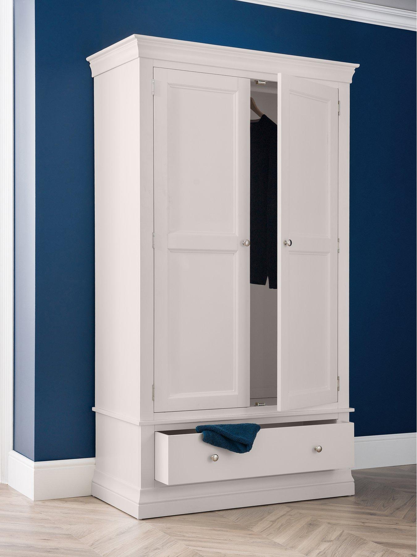 julian-bowen-clermont-2-door-1-drawer-wardrobe-light-grey