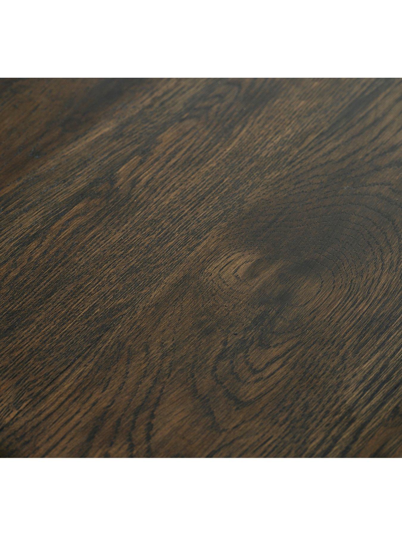 Image 5 of 6 of Julian Bowen Brooklyn Solid Oak/Oak Veneer&nbsp;Bar Table - Dark Oak