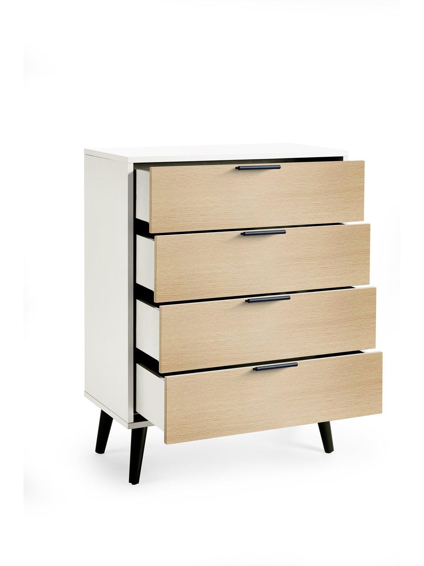 julian-bowen-alba-4-drawer-wide-chest-whiteoakdetail