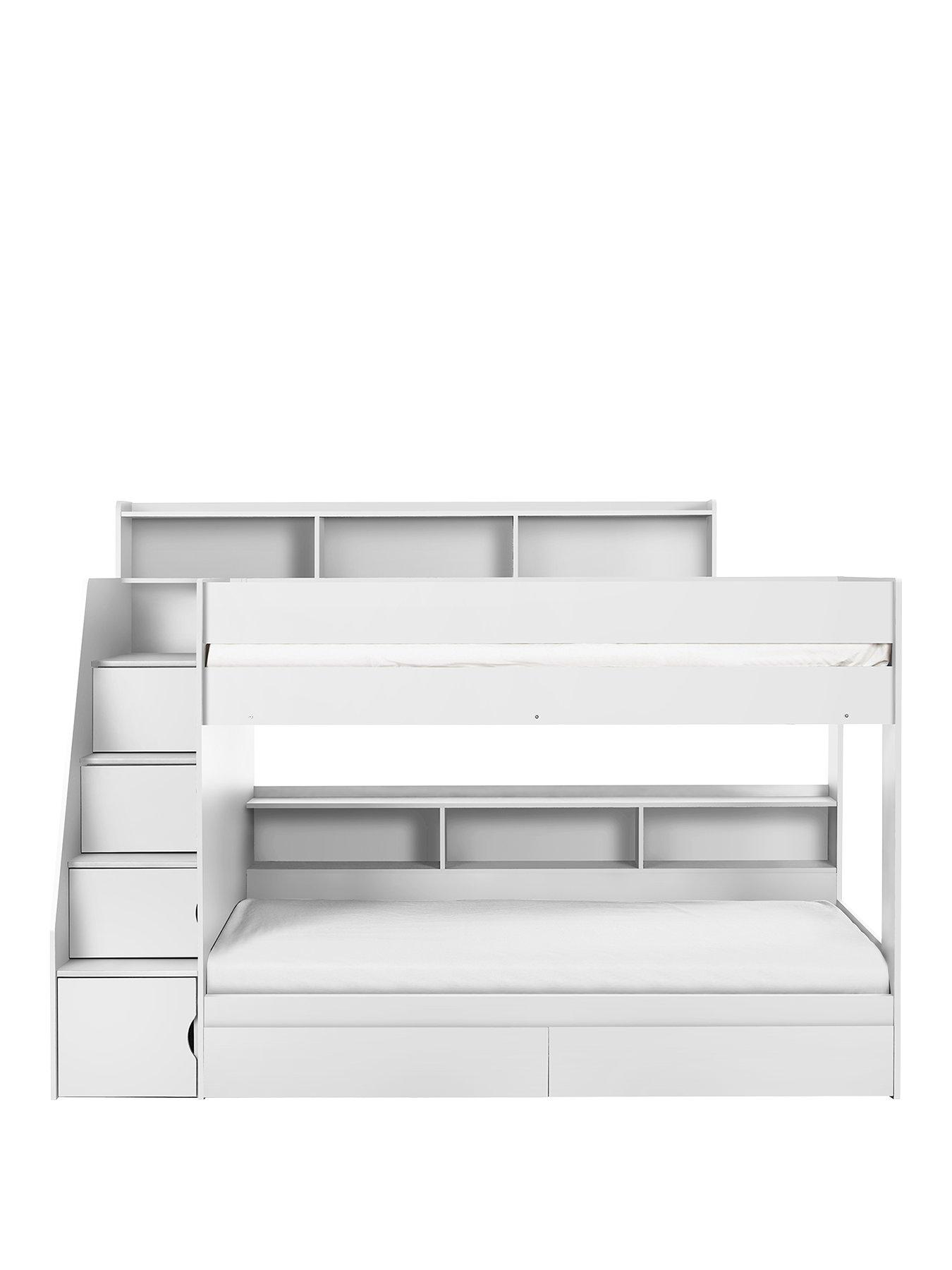 Image 2 of 6 of Julian Bowen Camelot Staircase Bunk Bed - White