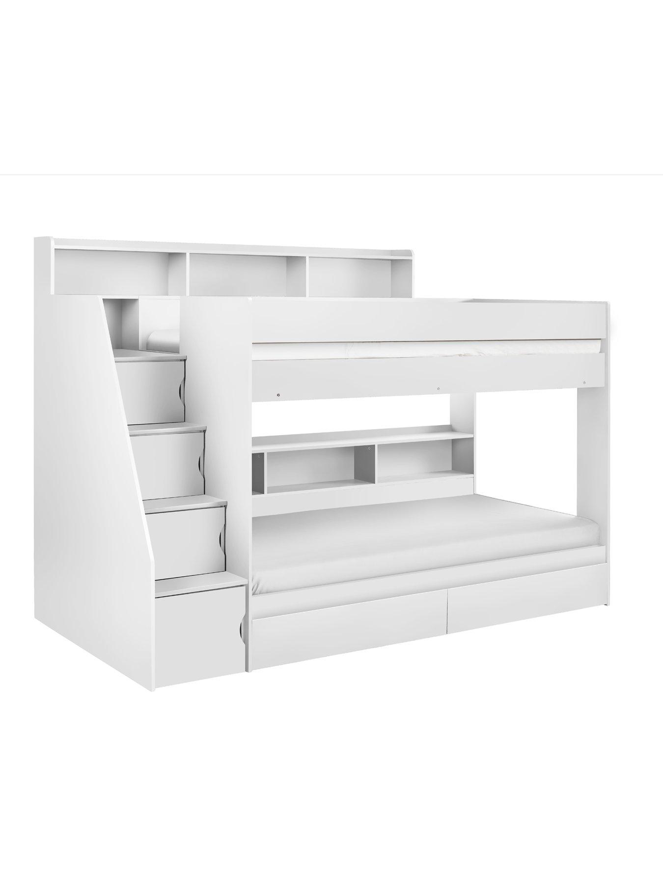 Image 4 of 6 of Julian Bowen Camelot Staircase Bunk Bed - White