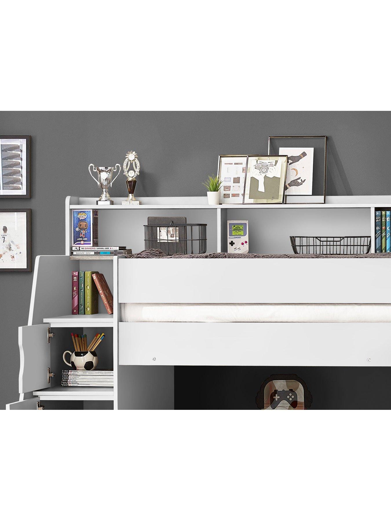 Image 5 of 6 of Julian Bowen Camelot Staircase Bunk Bed - White