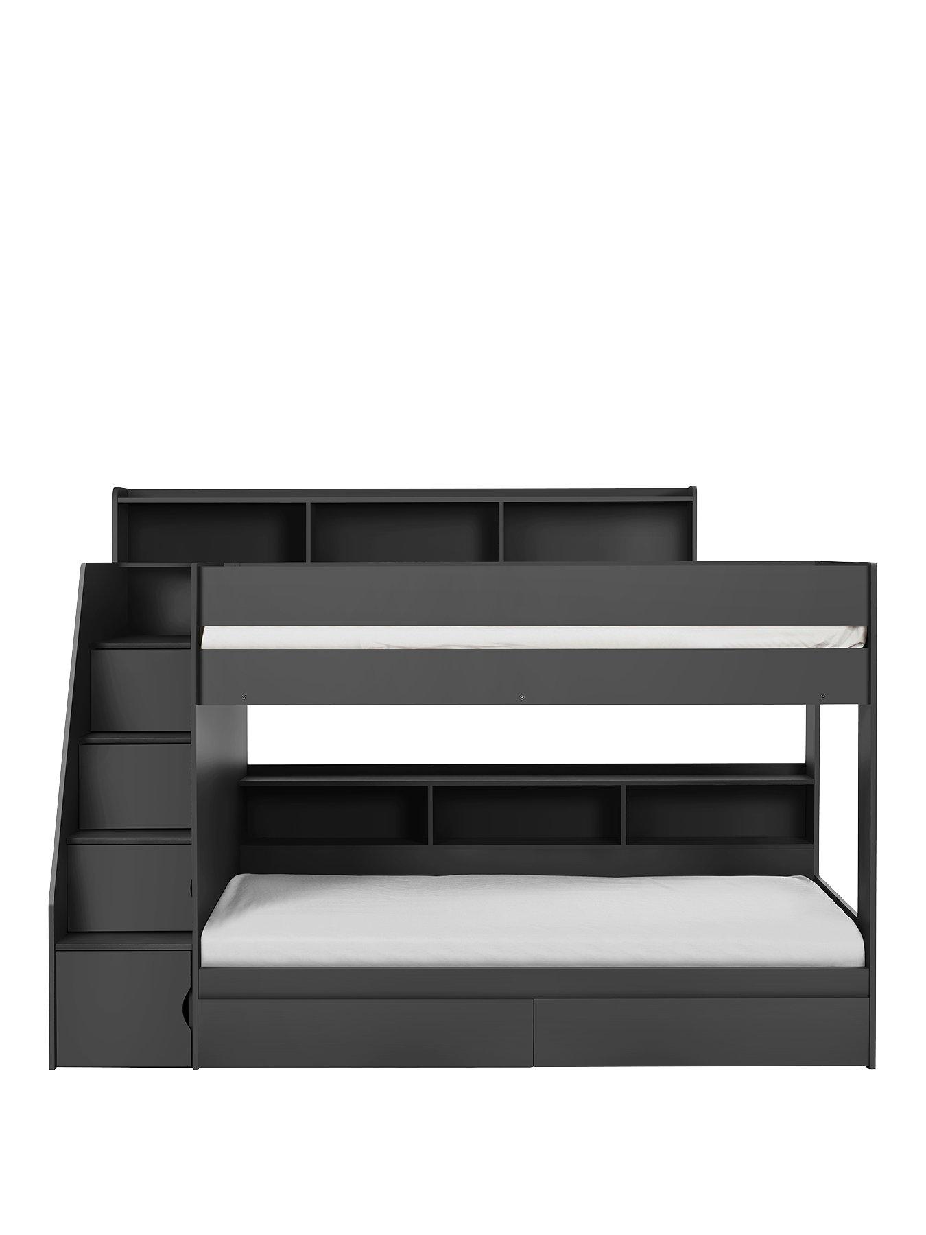 Image 2 of 6 of Julian Bowen Camelot Staircase Bunk Bed - Dark Grey