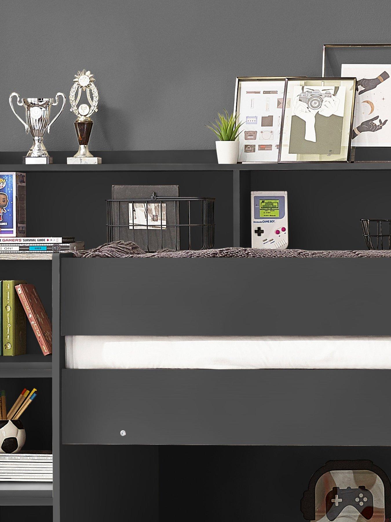 Image 5 of 6 of Julian Bowen Camelot Staircase Bunk Bed - Dark Grey