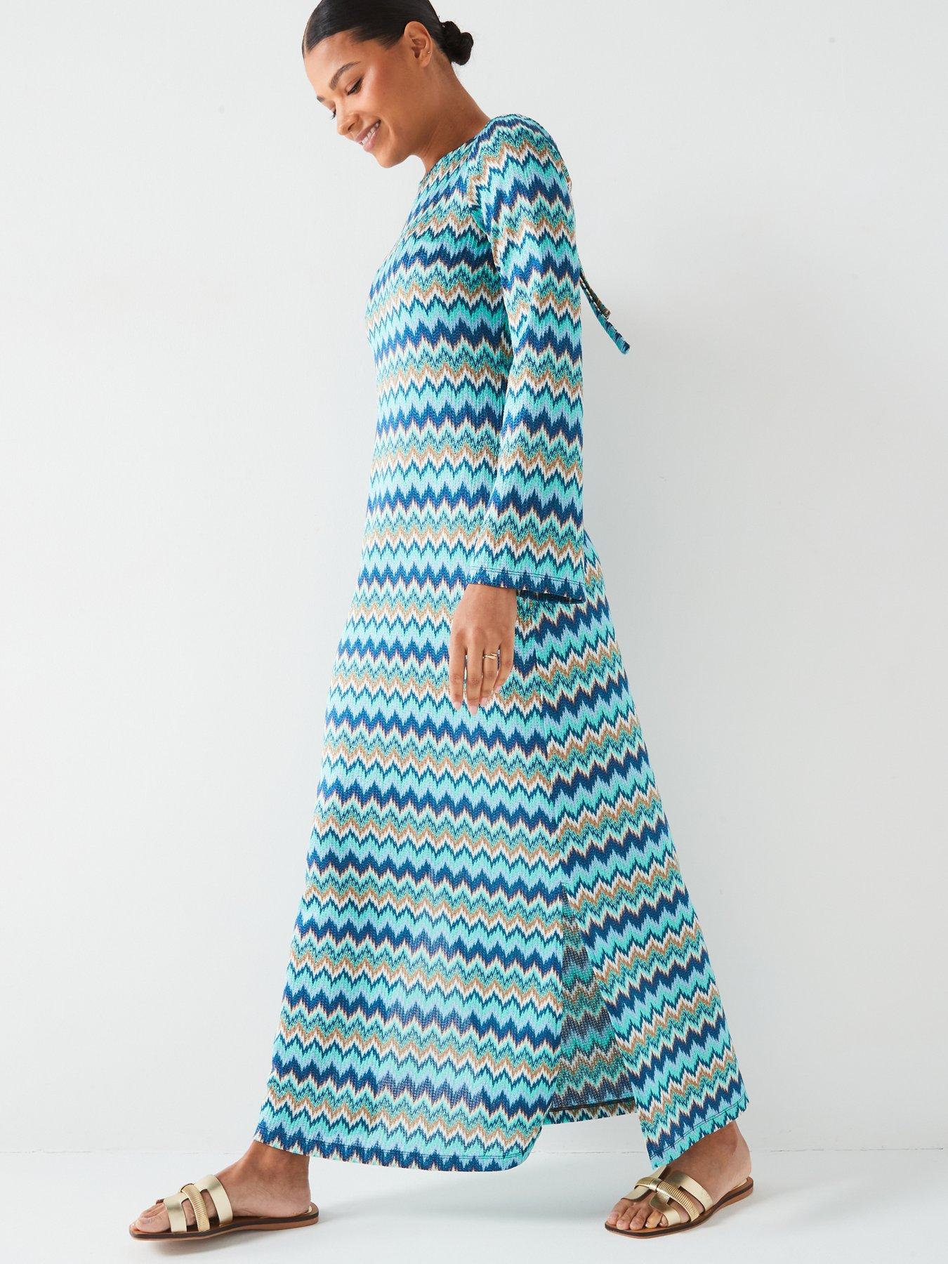 v-by-very-crochet-long-sleeve-split-maxi-dress-bluemultioutfit