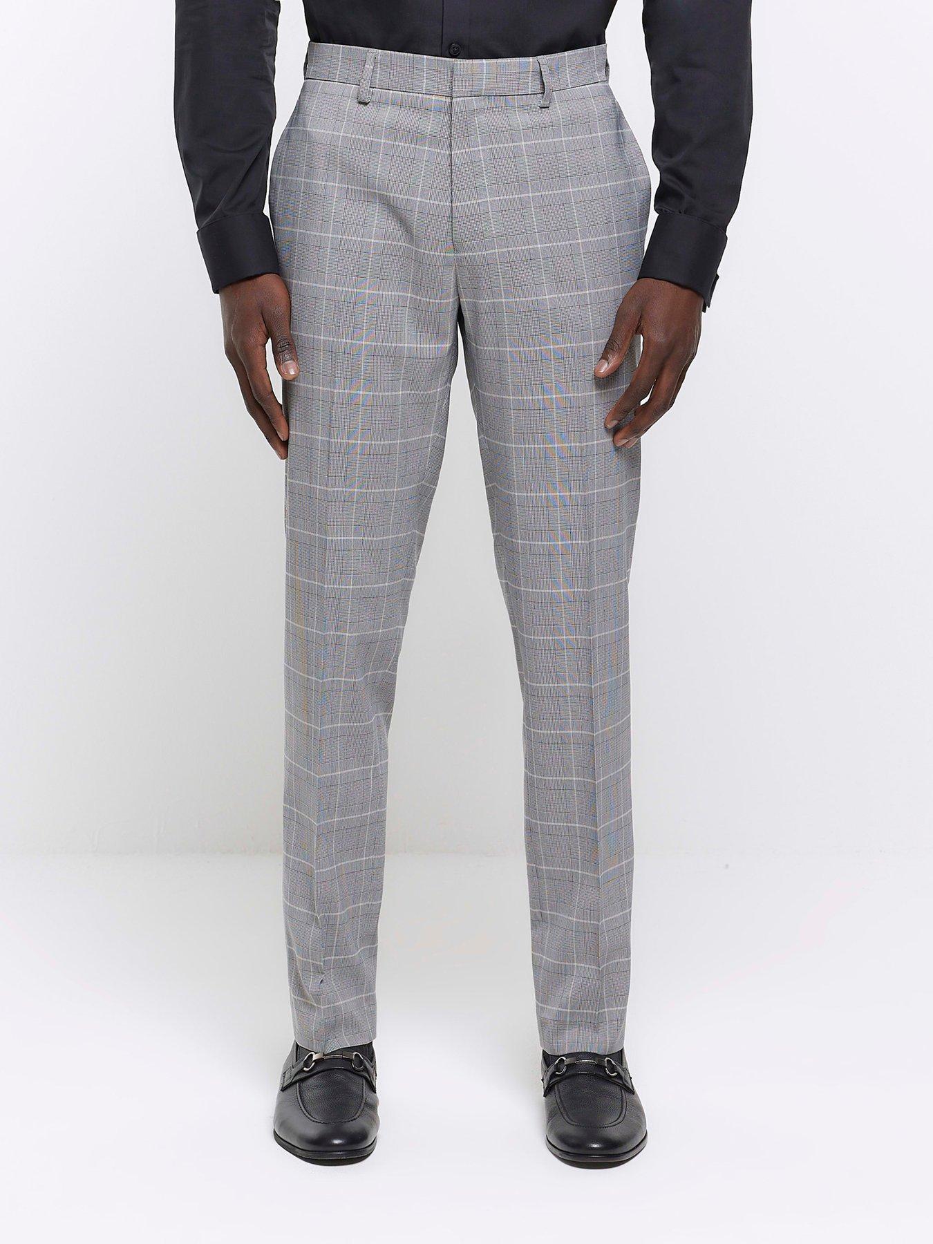 River island checkered on sale trousers