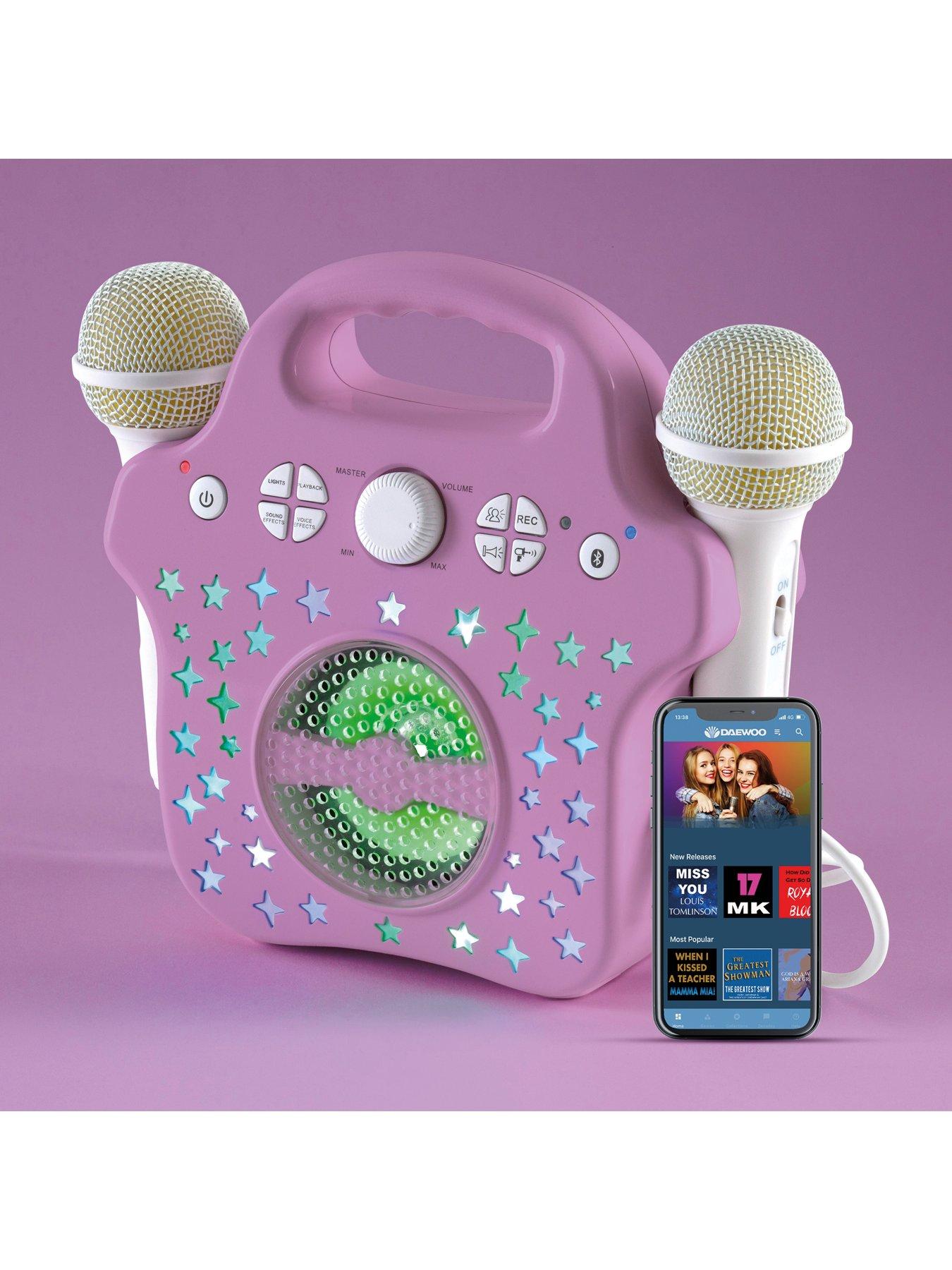 VTech Kidi Star Auxiliary Voice Changer Karaoke Machine, Pink/Purple