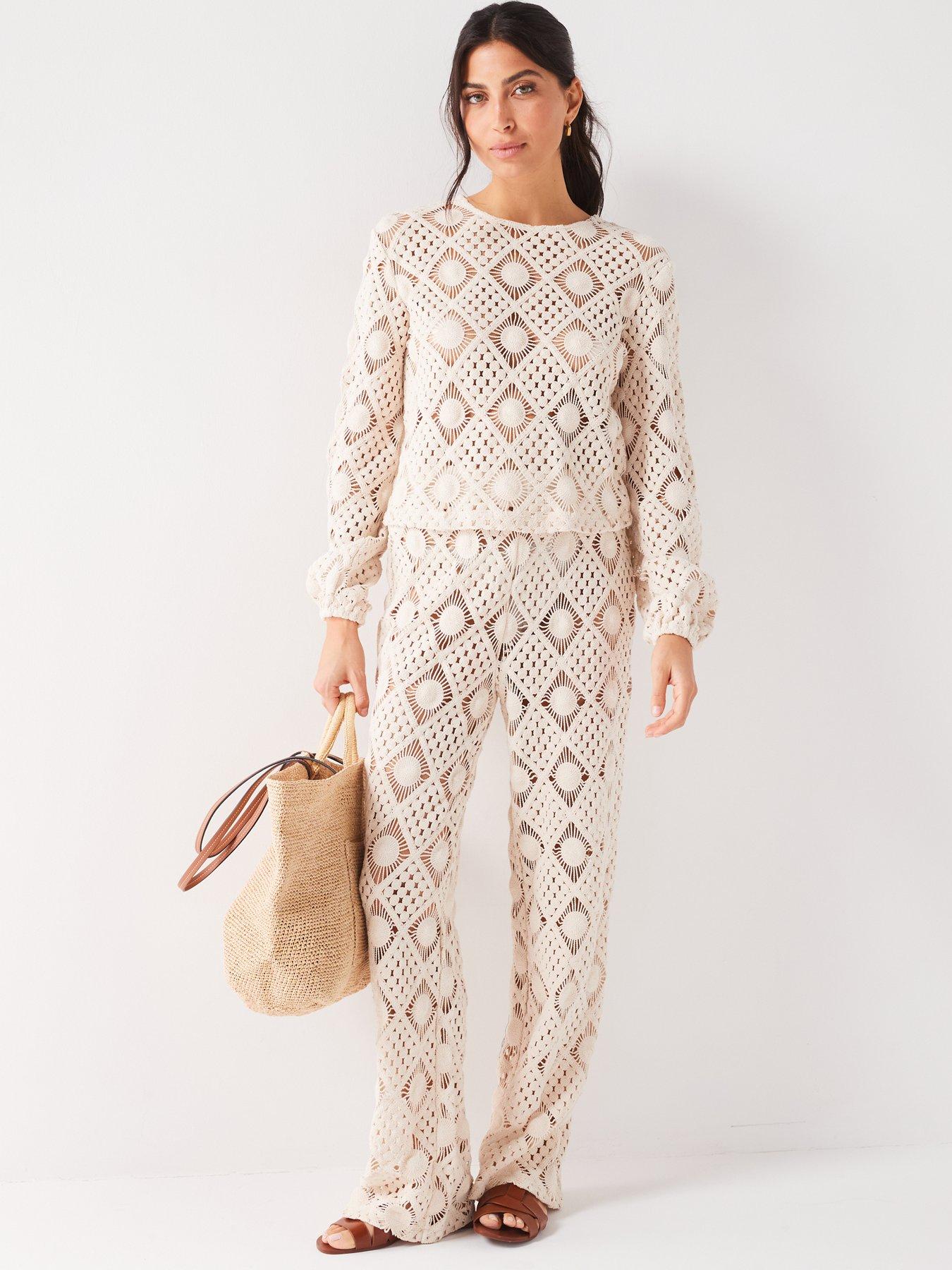 v-by-very-open-crochet-trouser-co-ord-creamback