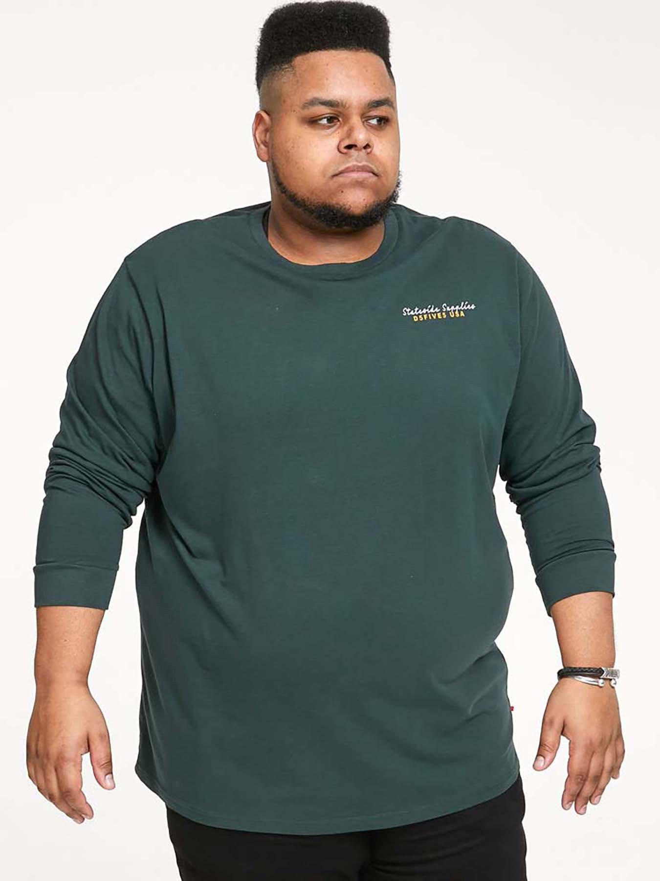 d555-front-and-back-printed-t-shirt-green