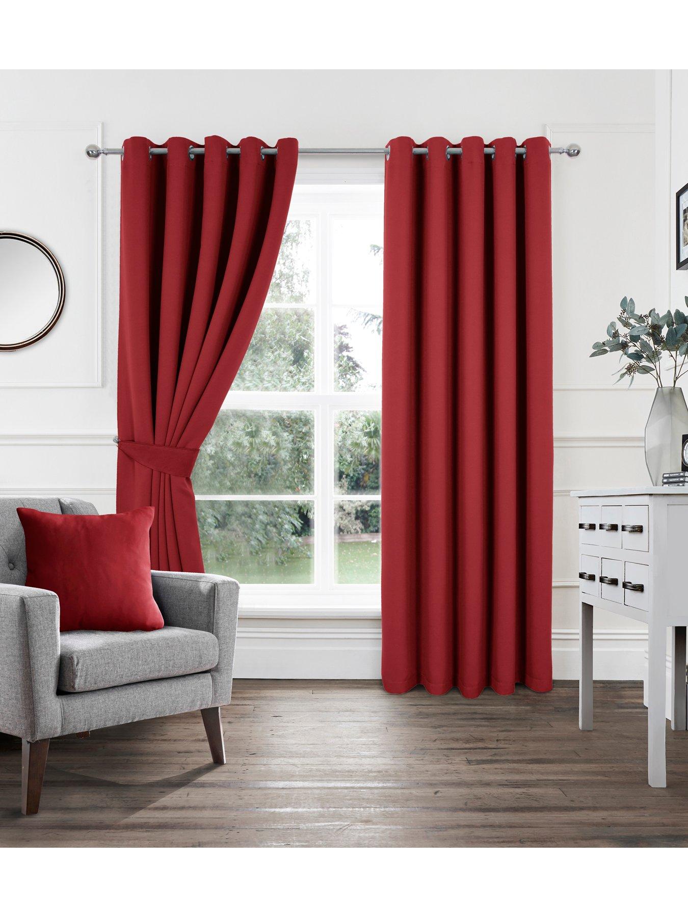 undefined Woven Blackout Eyelet Curtains