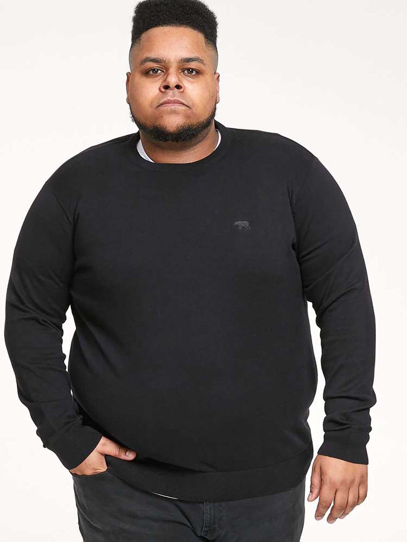 d555-d555-basic-black-crew-neck-sweaterfront