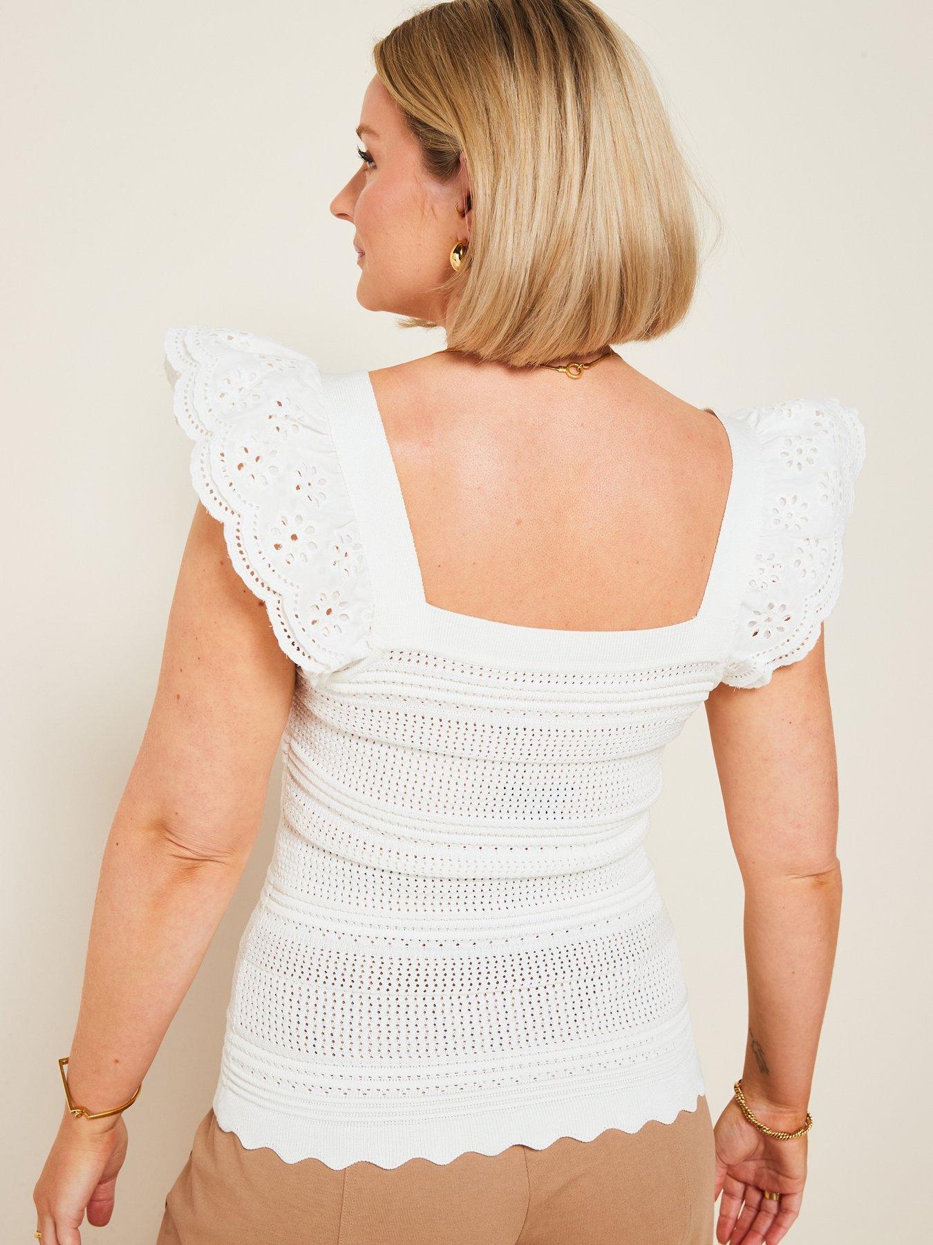 v-by-very-x-laura-byrnesnbspknitted-broderienbspsleeveless-frill-top-whitestillFront