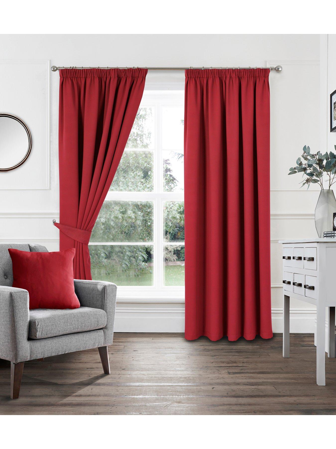 undefined Woven Blackout Pleated Curtains 90X72