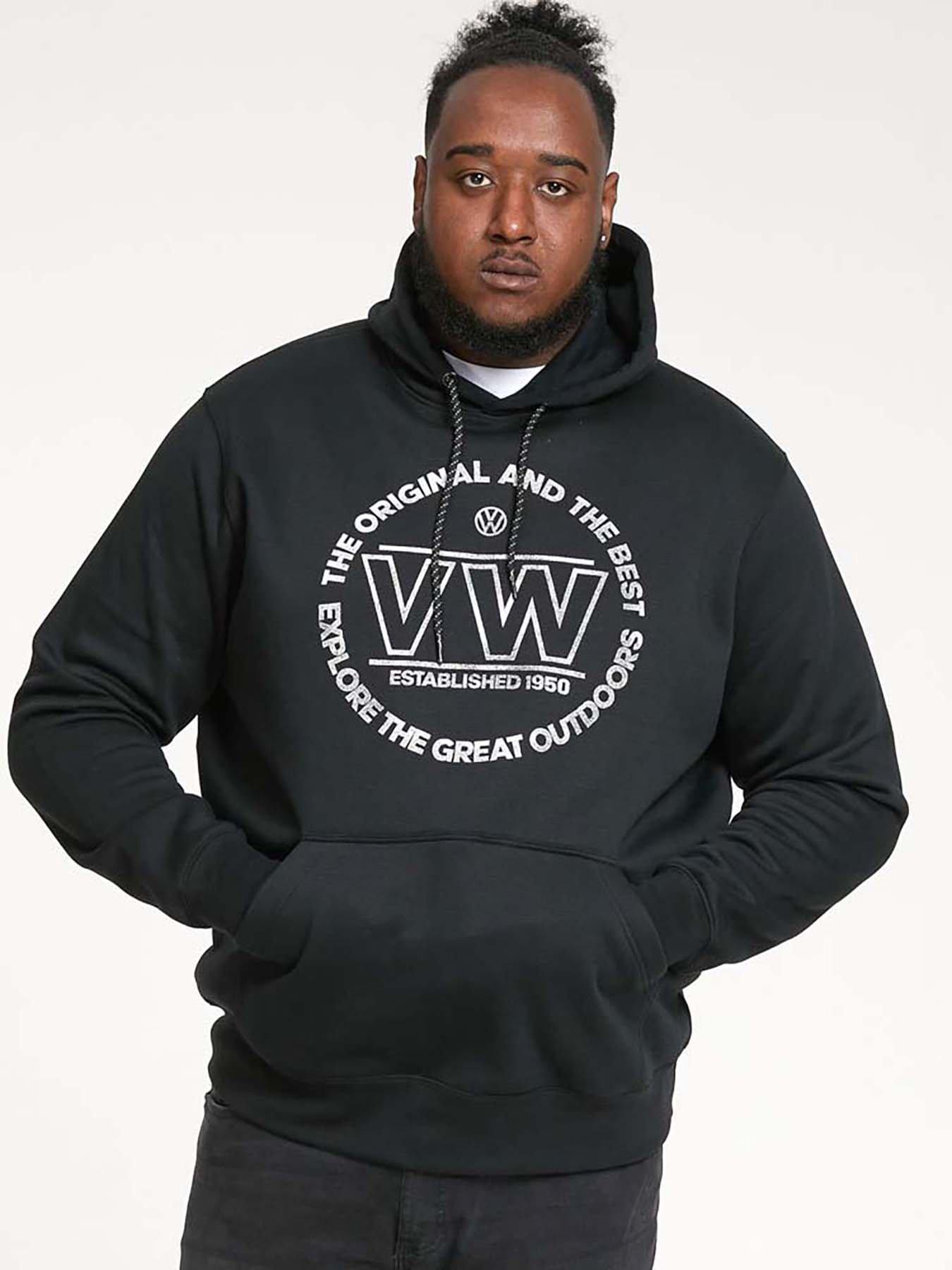 D555 D555 Volkswagen Print Over Head Hoody - Black