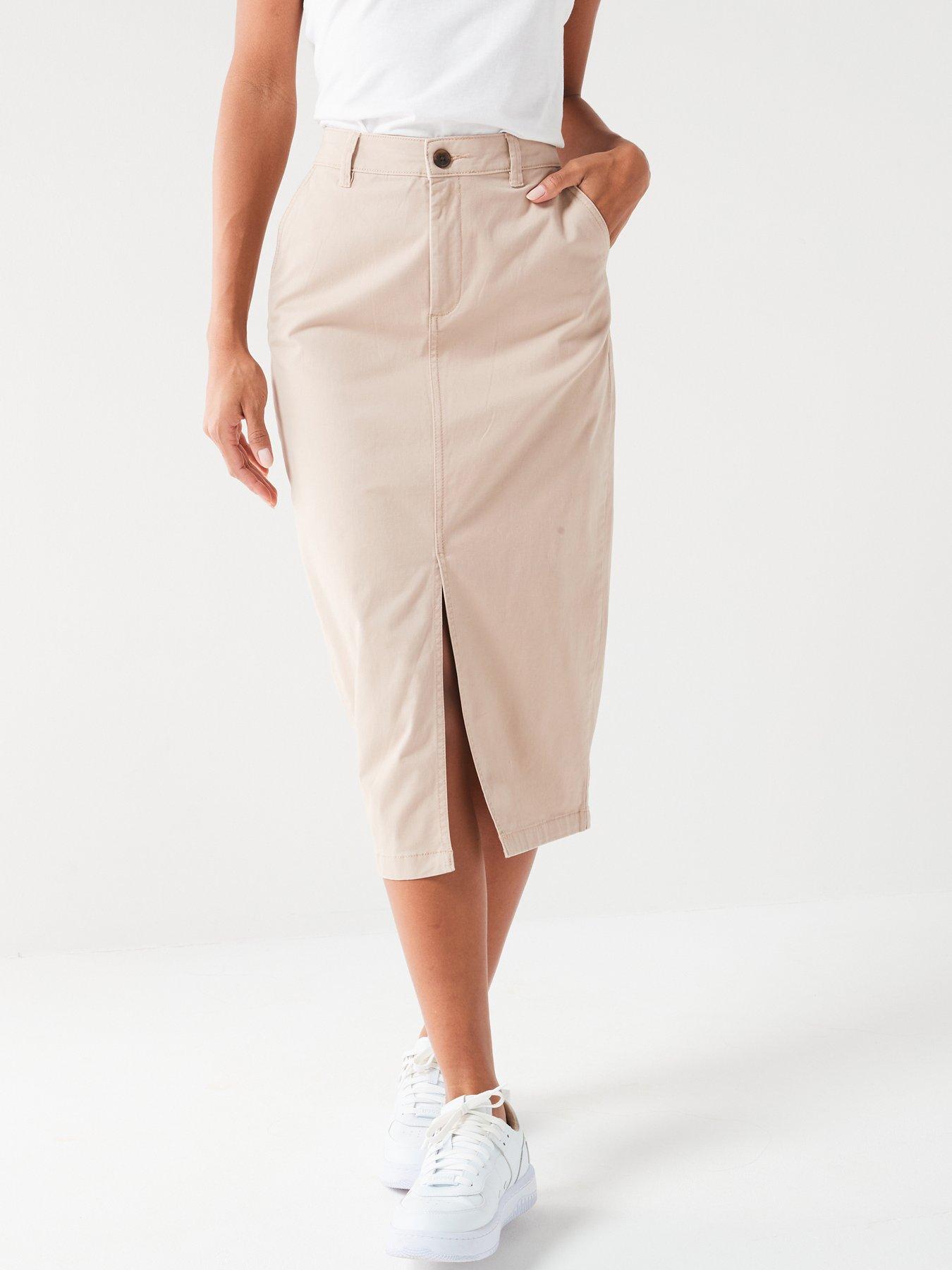 v-by-very-cotton-cargo-midi-skirt-with-stretch-beige