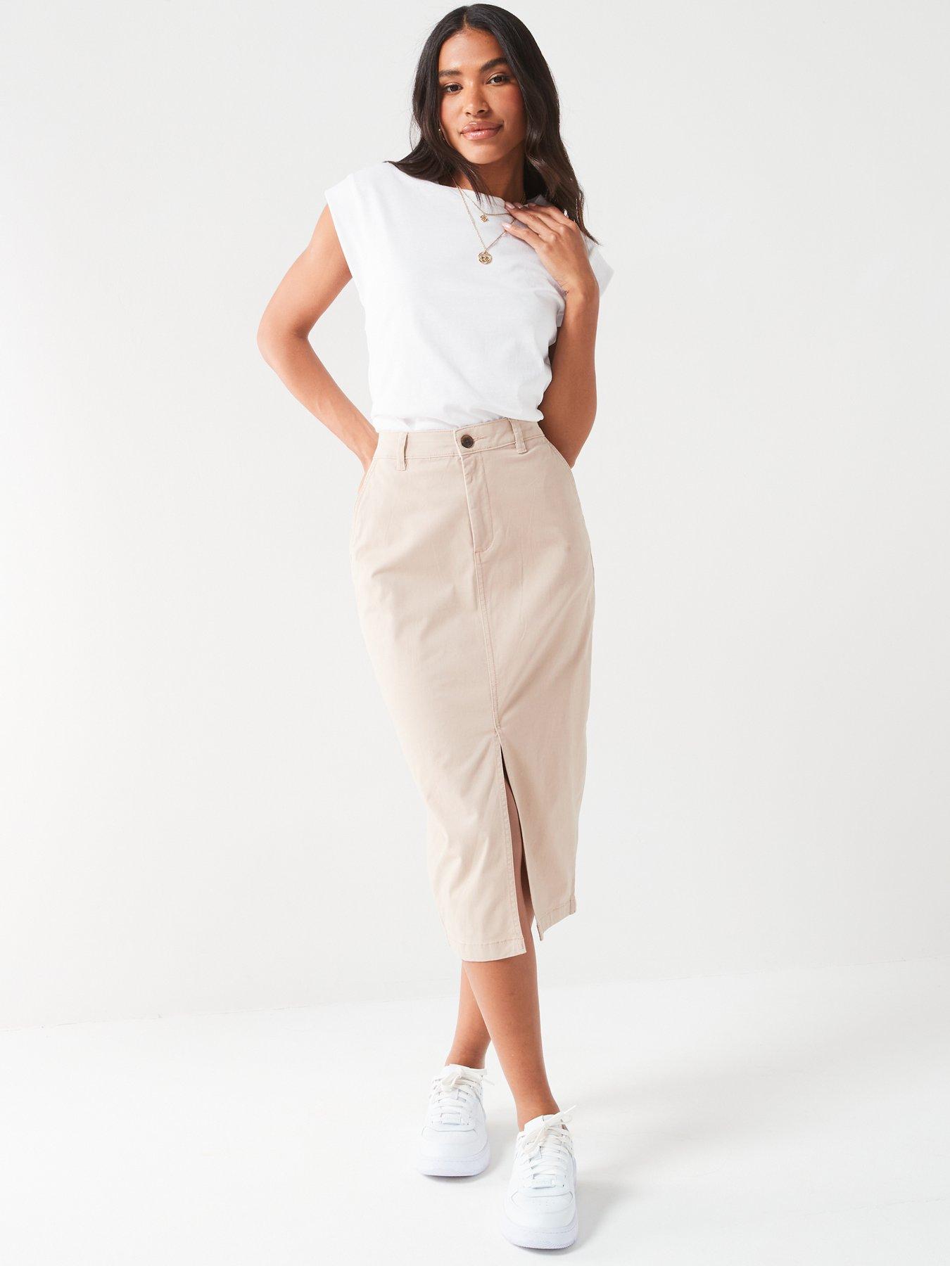 v-by-very-cotton-cargo-midi-skirt-with-stretch-beigeoutfit