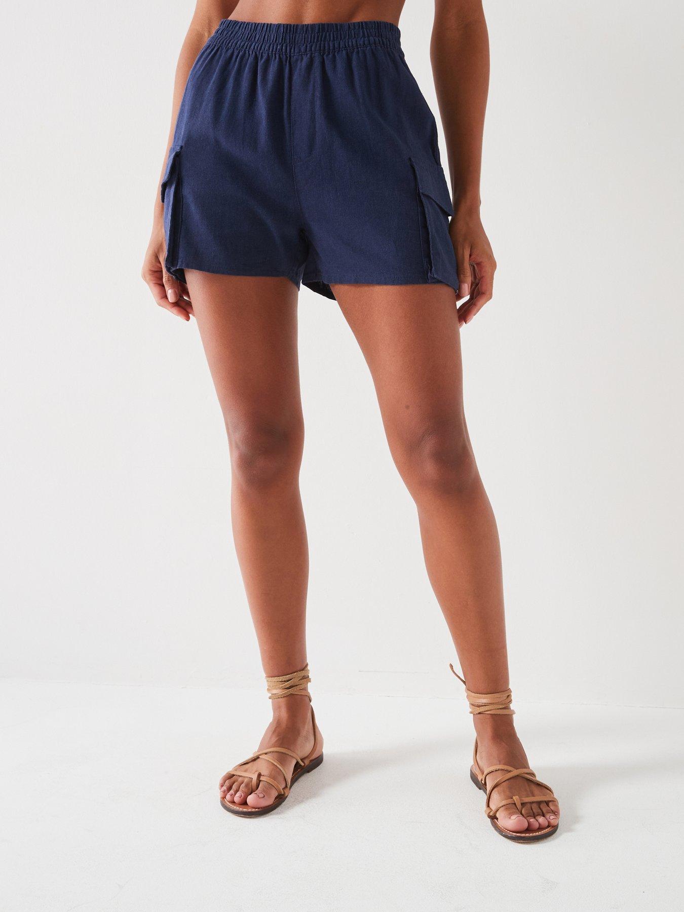 v-by-very-linen-blend-cargo-short