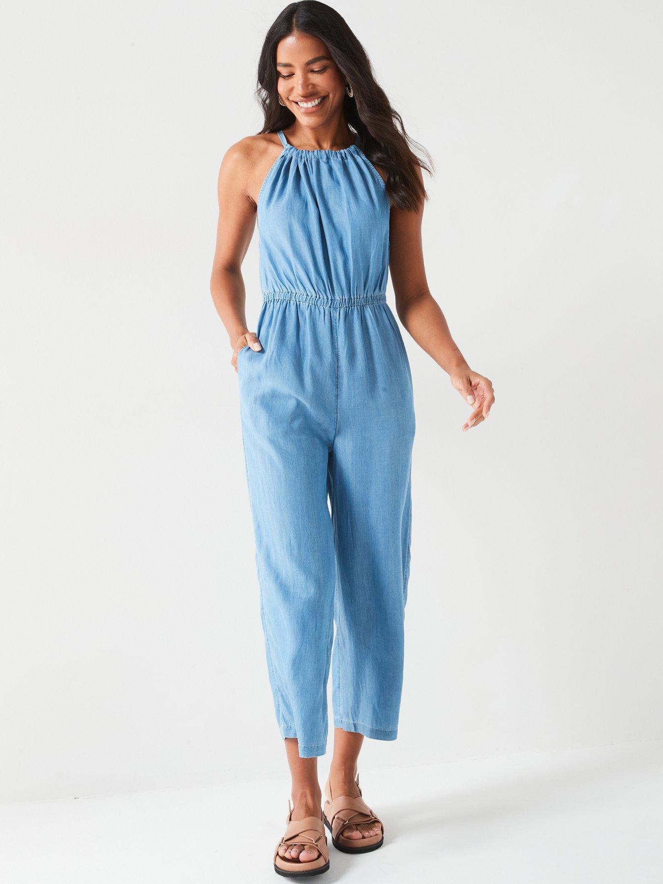 Soft denim boiler suit deals