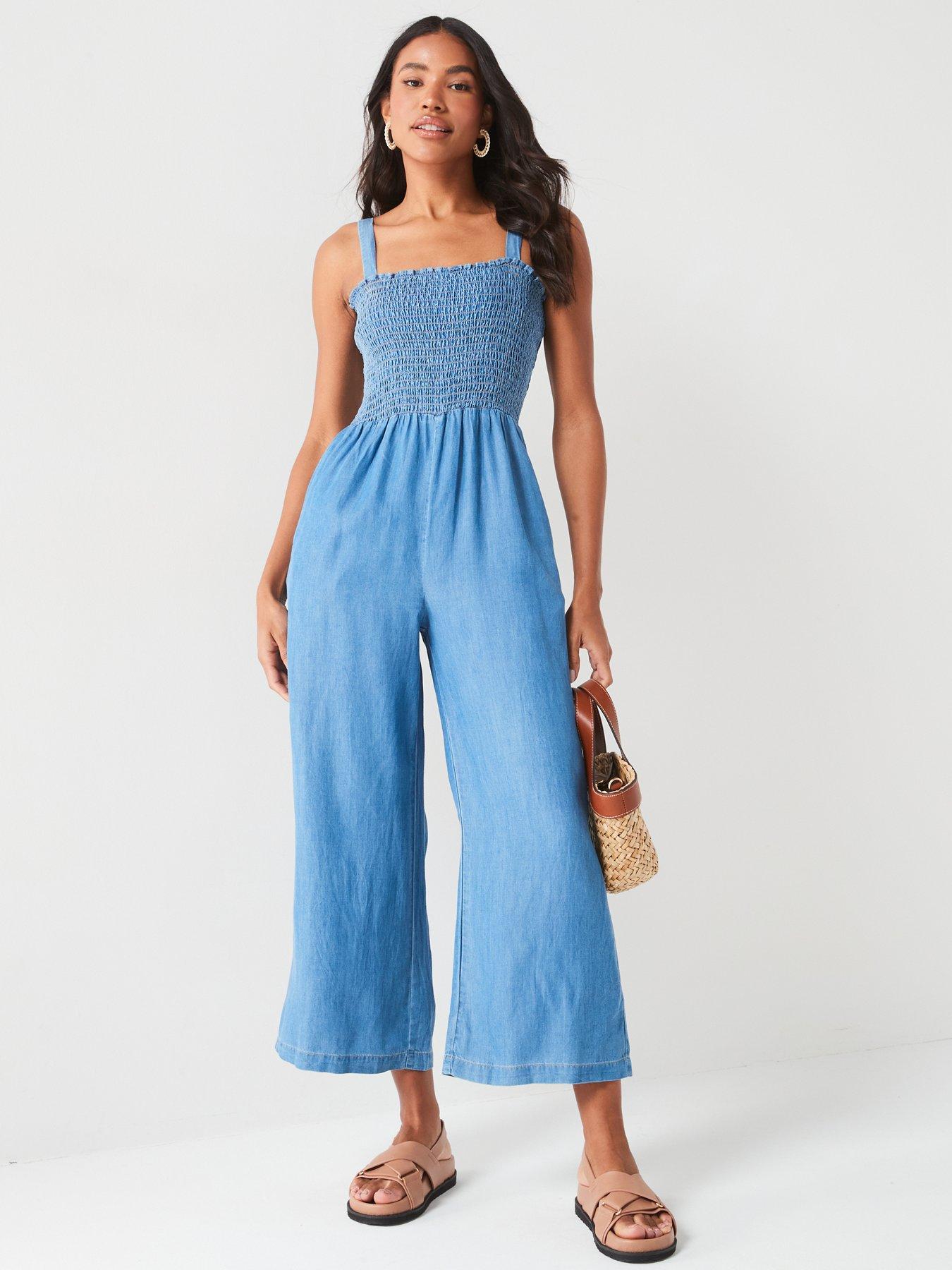 v-by-very-supersoft-denim-smock-top-jumpsuit