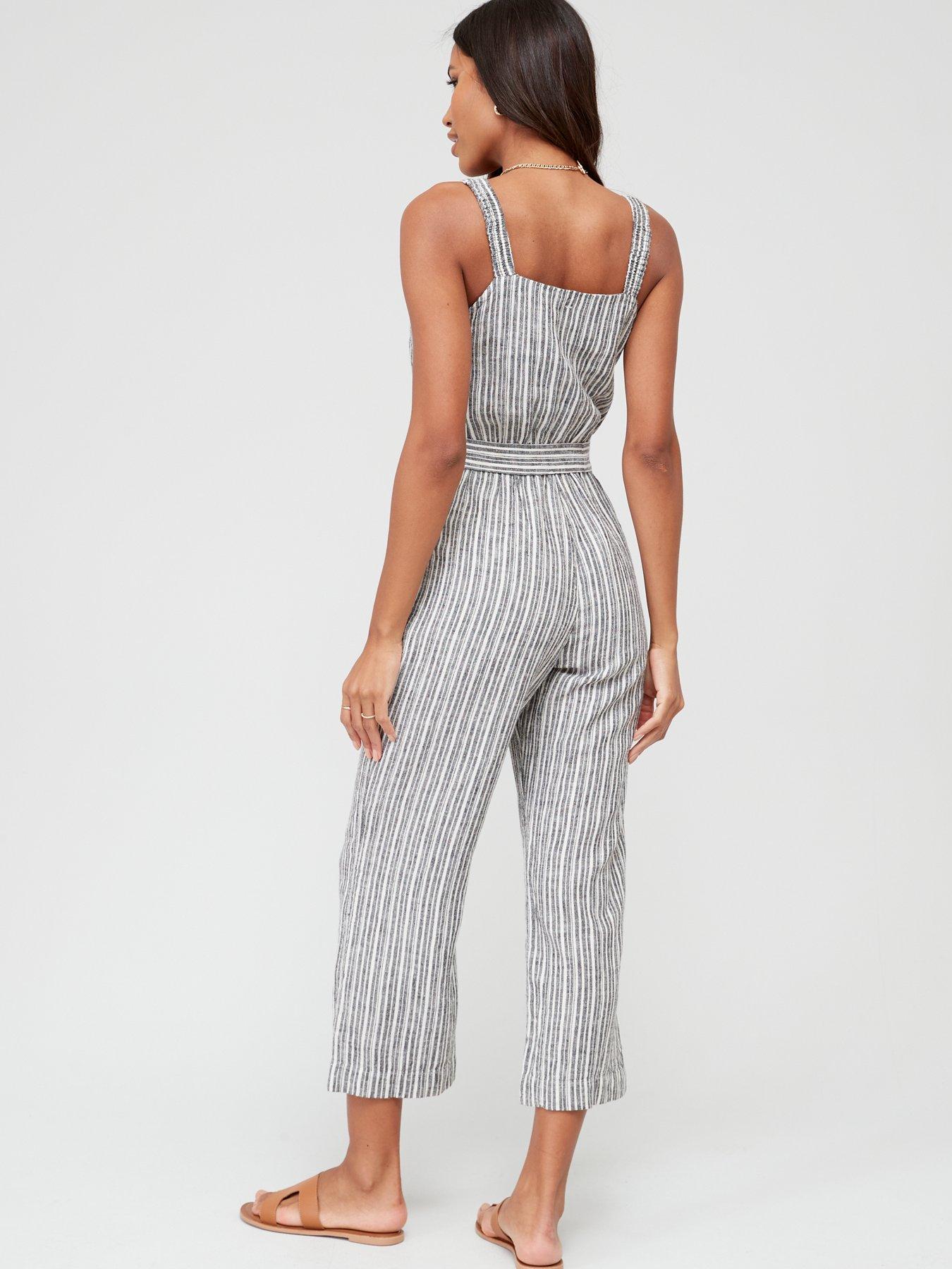 v-by-very-linen-blend-stripe-crop-jumpsuitstillFront