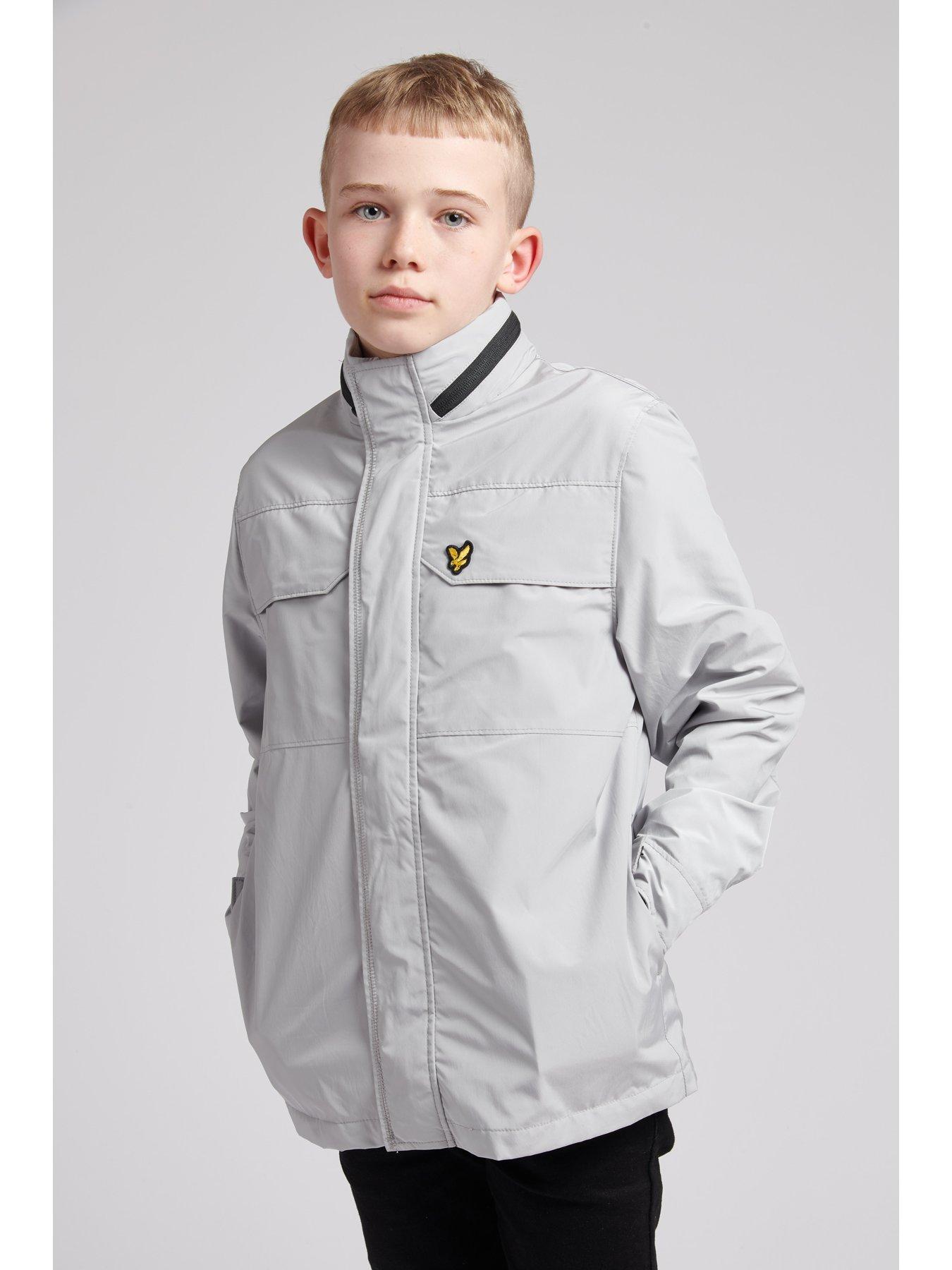 Lyle Scott Boys Pocket Funnel Jacket Grey Very Ireland