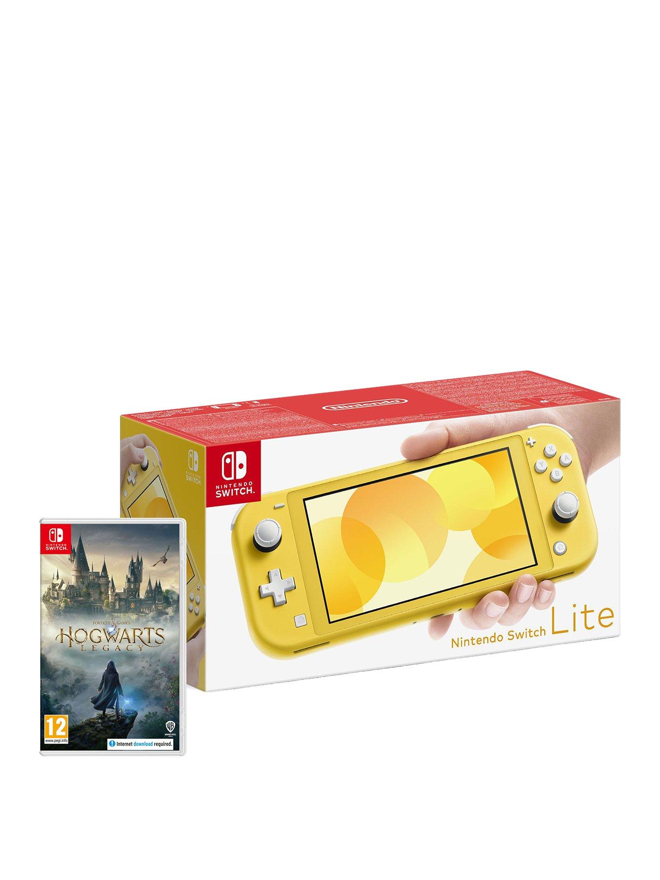 Image 1 of 7 of Nintendo Nintendo Switch Lite Yellow Console with &amp; Hogwarts Legacy