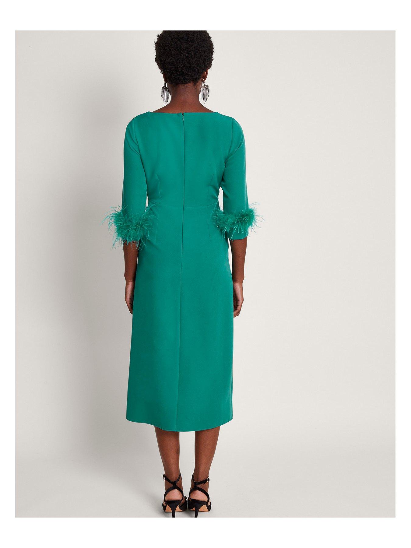 monsoon-gwen-feather-dress-greenstillFront