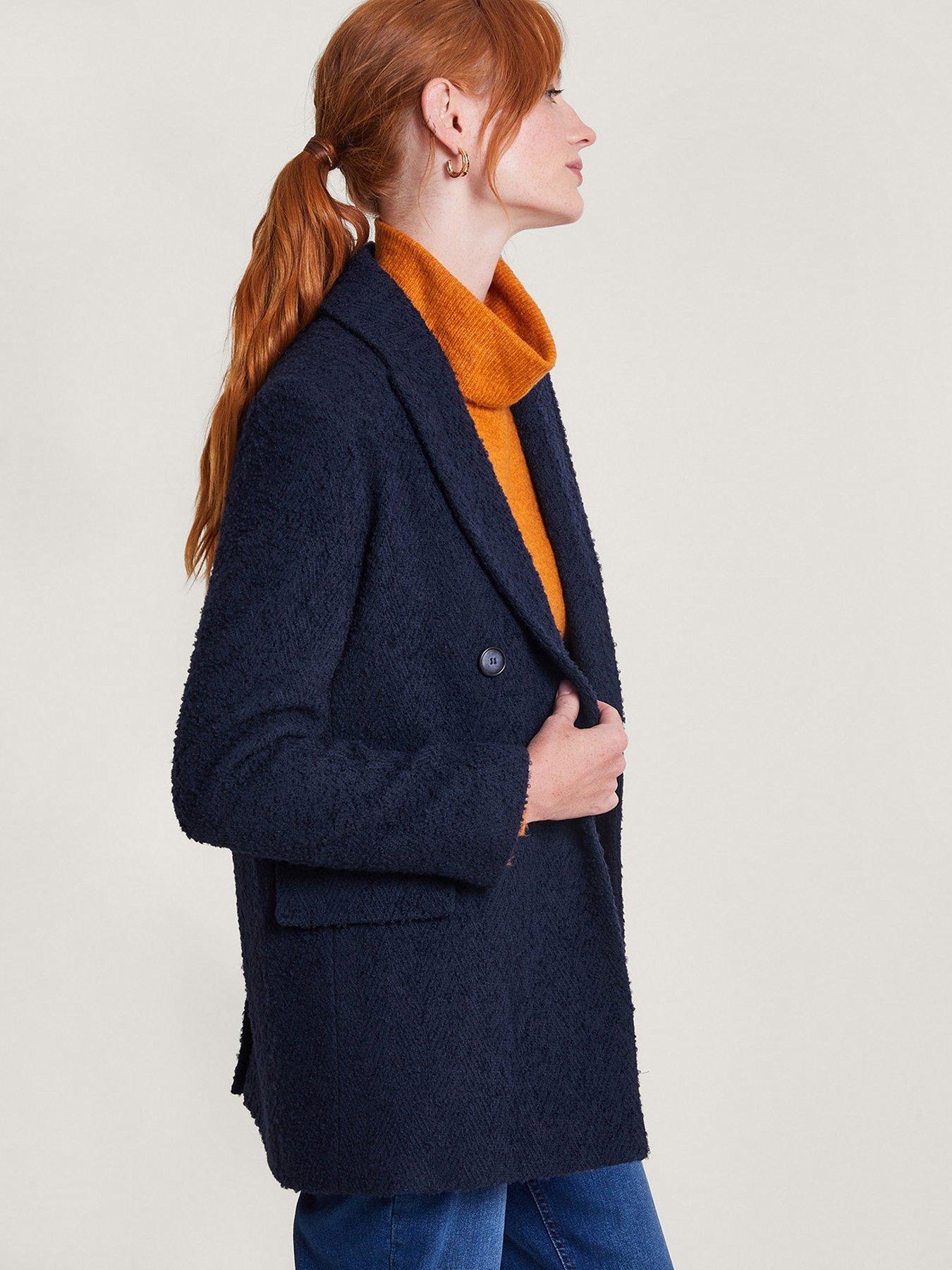 Monsoon blair outlet brushed wool coat