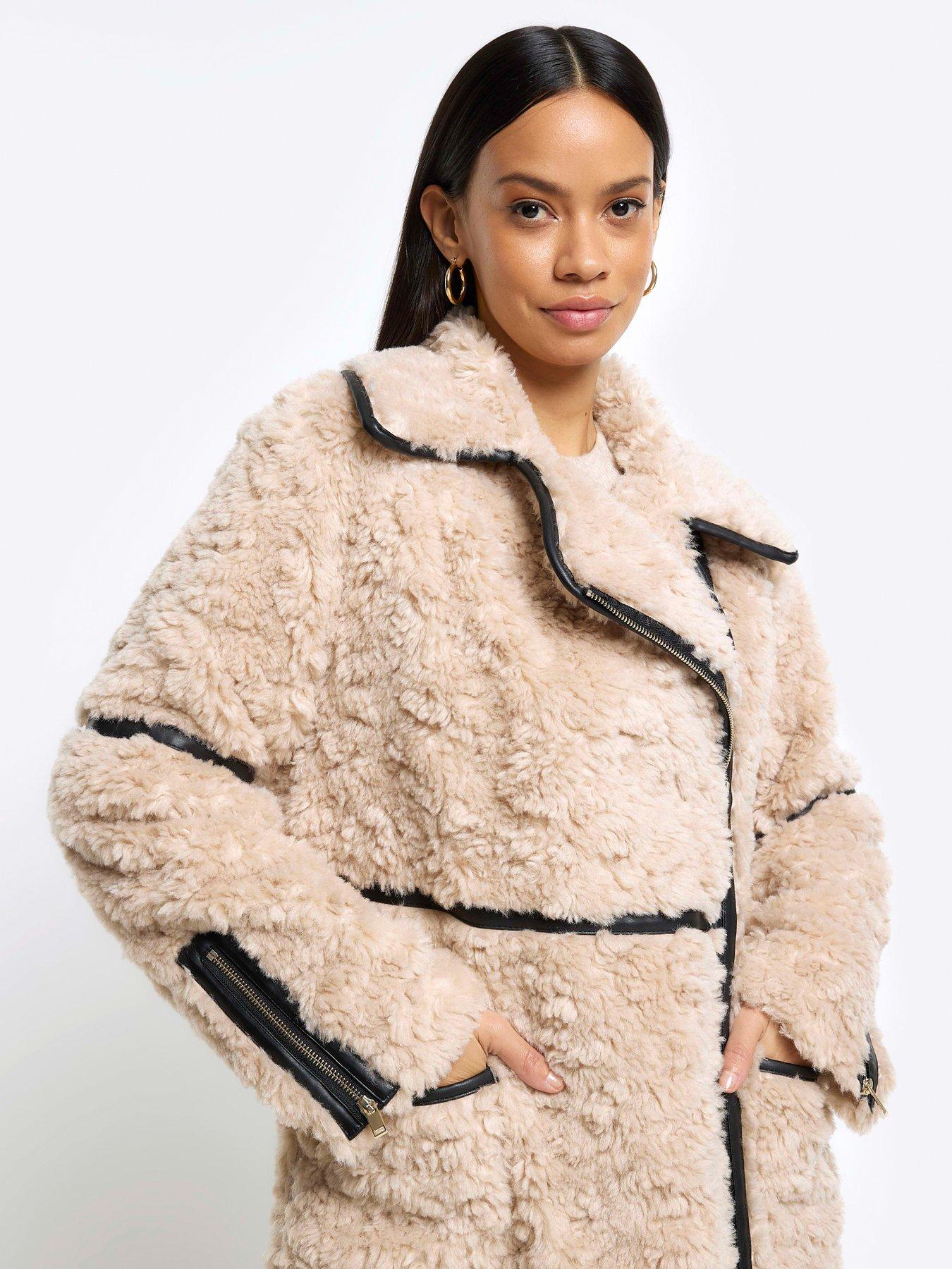 Topshop borg jacket new arrivals