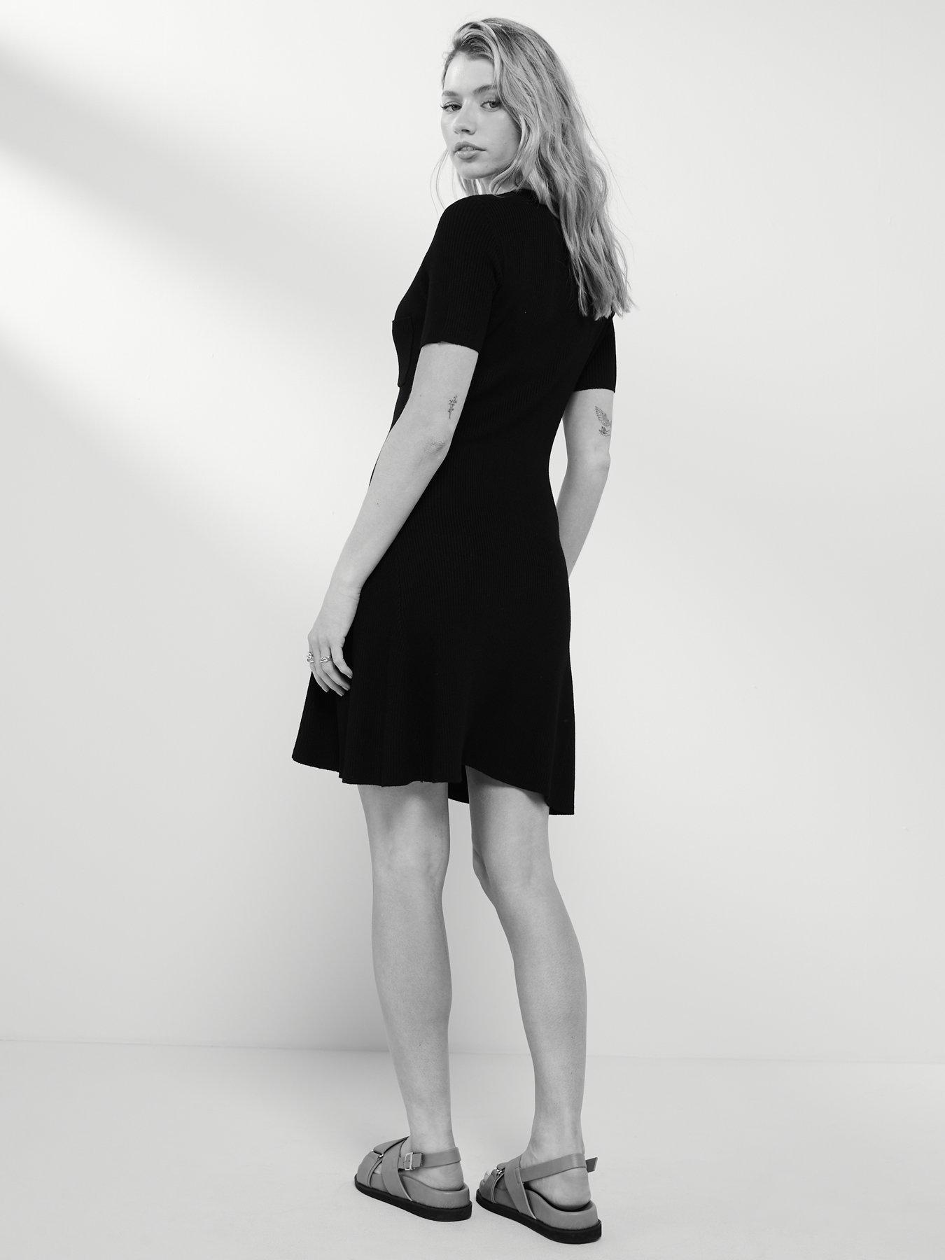 v-by-very-v-neck-utility-knitted-mini-dress-blackstillFront