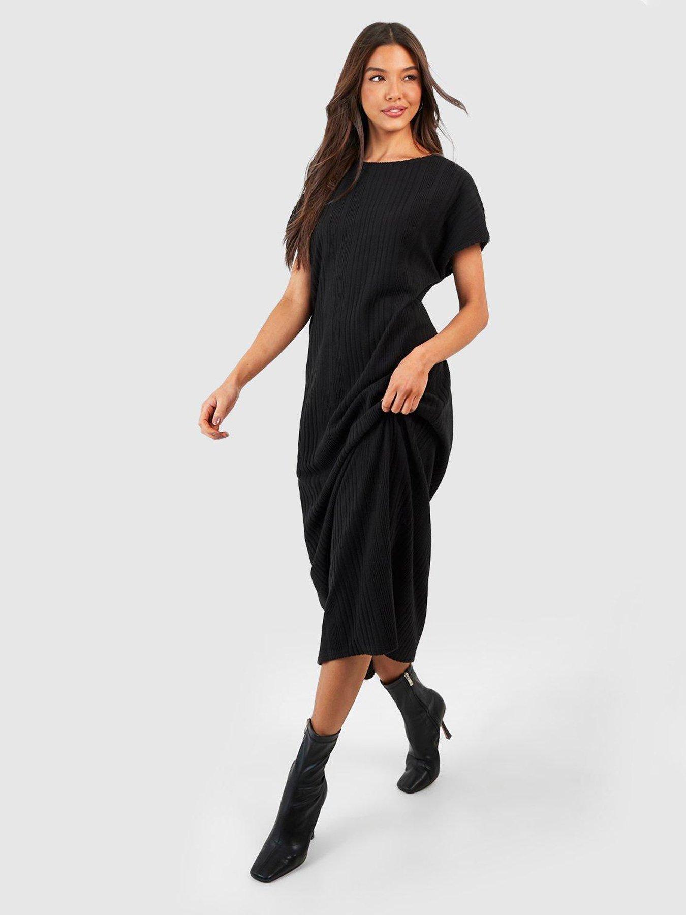 Midaxi ribbed outlet dress