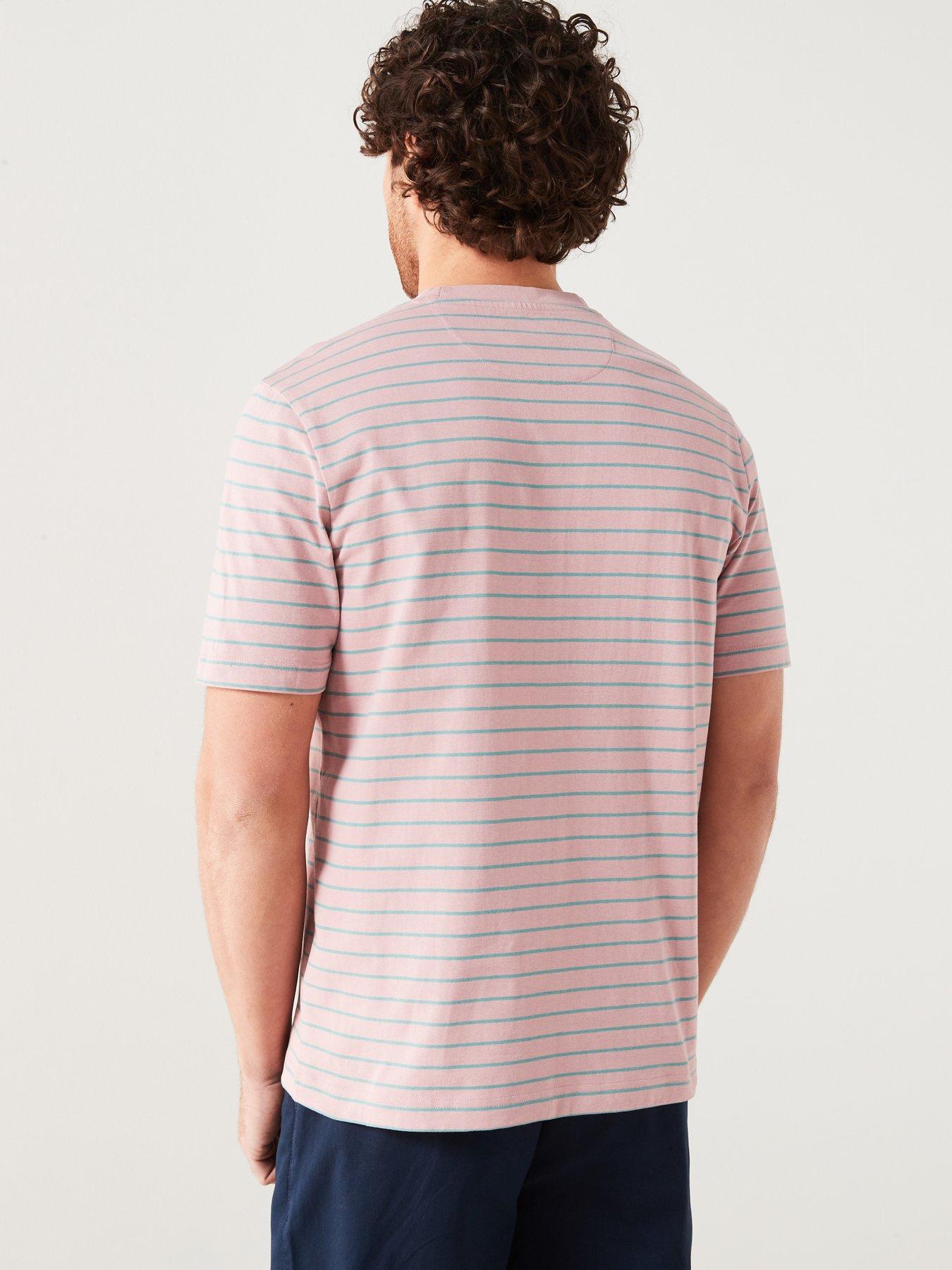 farah-farah-oakland-regular-fit-striped-t-shirt-pinkstillFront