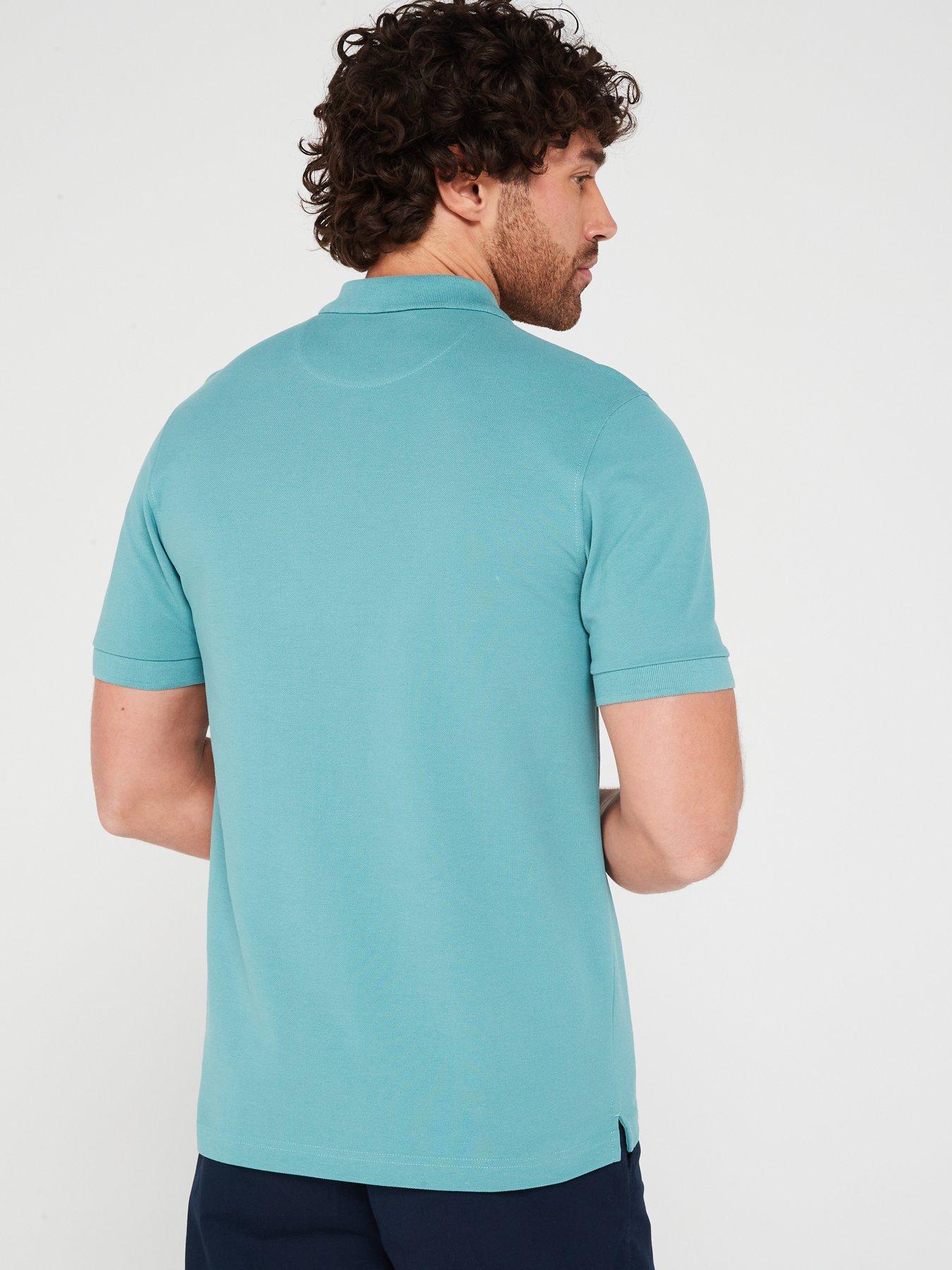 farah-farah-blanes-slim-fit-polo-shirt-greenstillFront