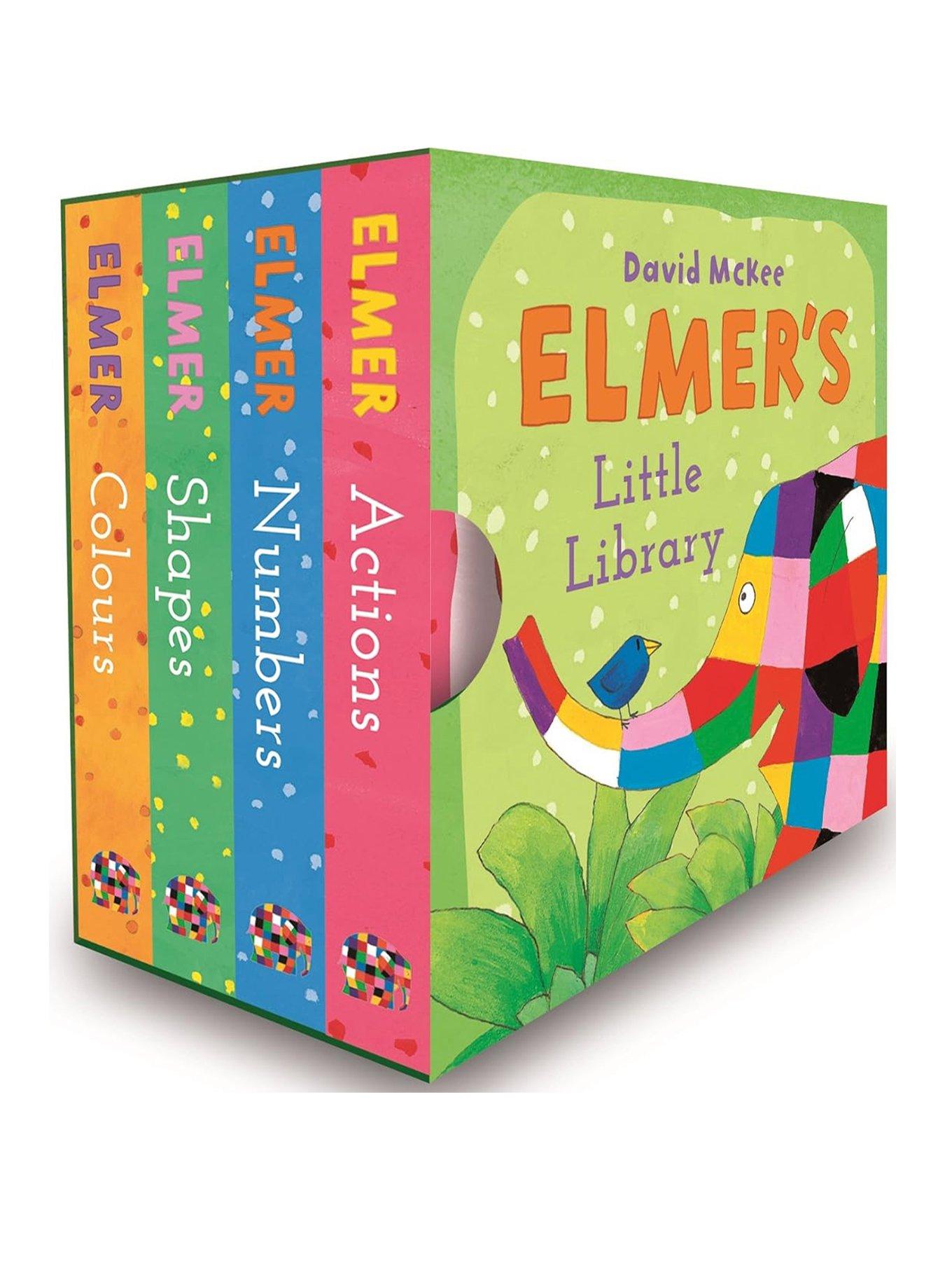 Image of  Elmer 4 Book Set - Colours, Numbers, Shapes and Actions